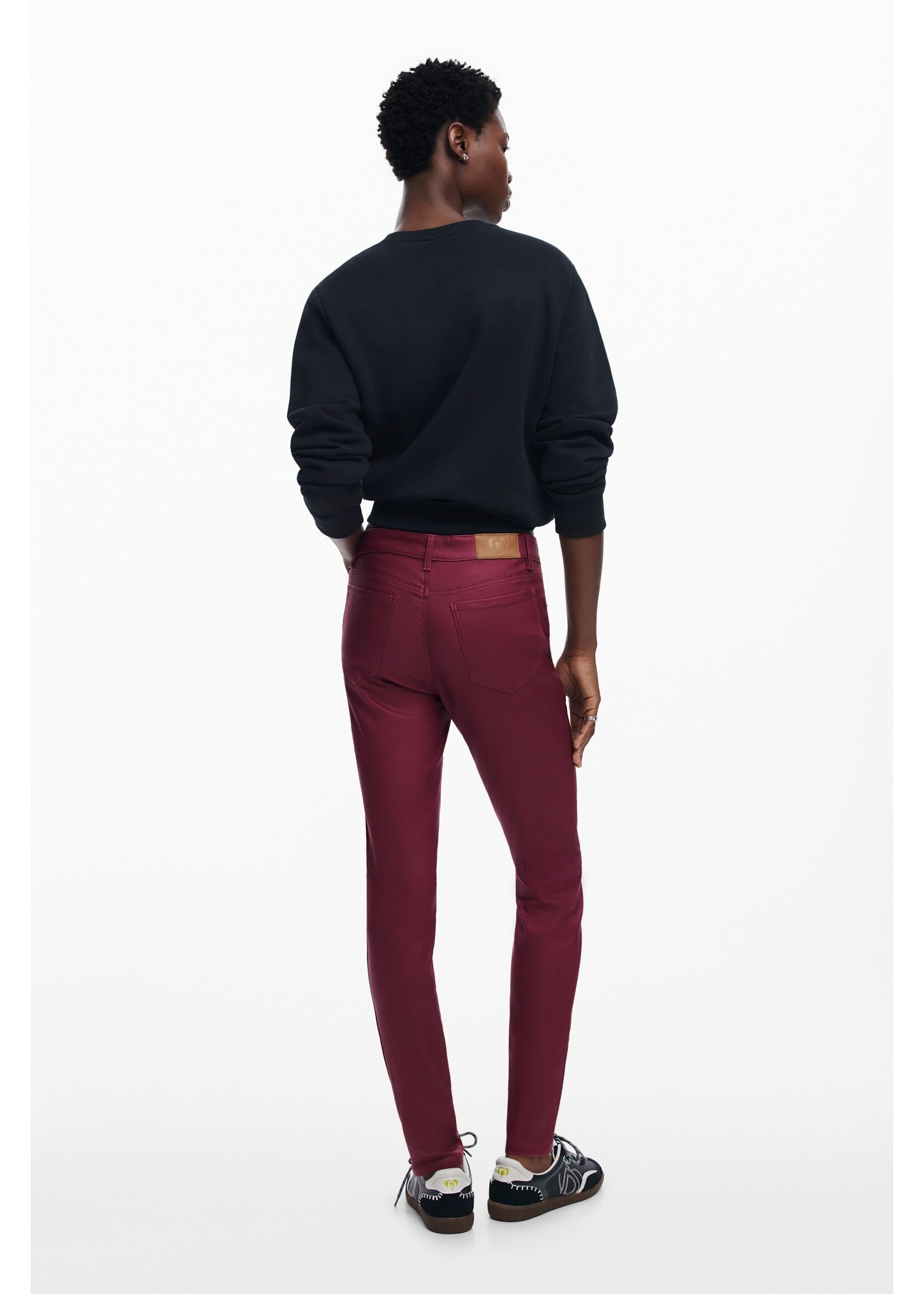 DESIGUAL Pantalon slim-Bordeaux