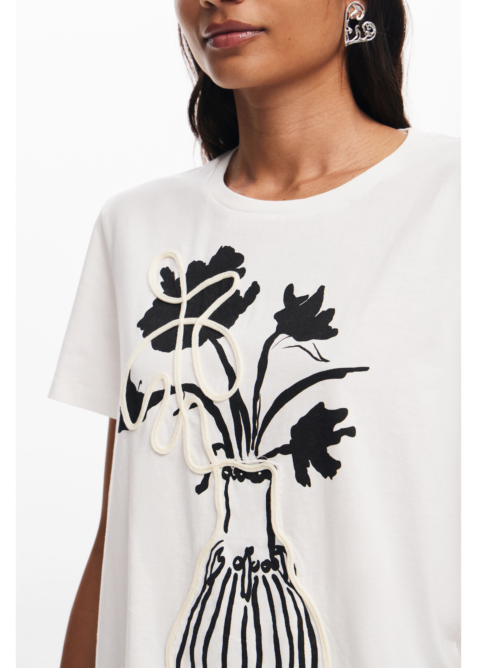 DESIGUAL Plain vase T-shirt