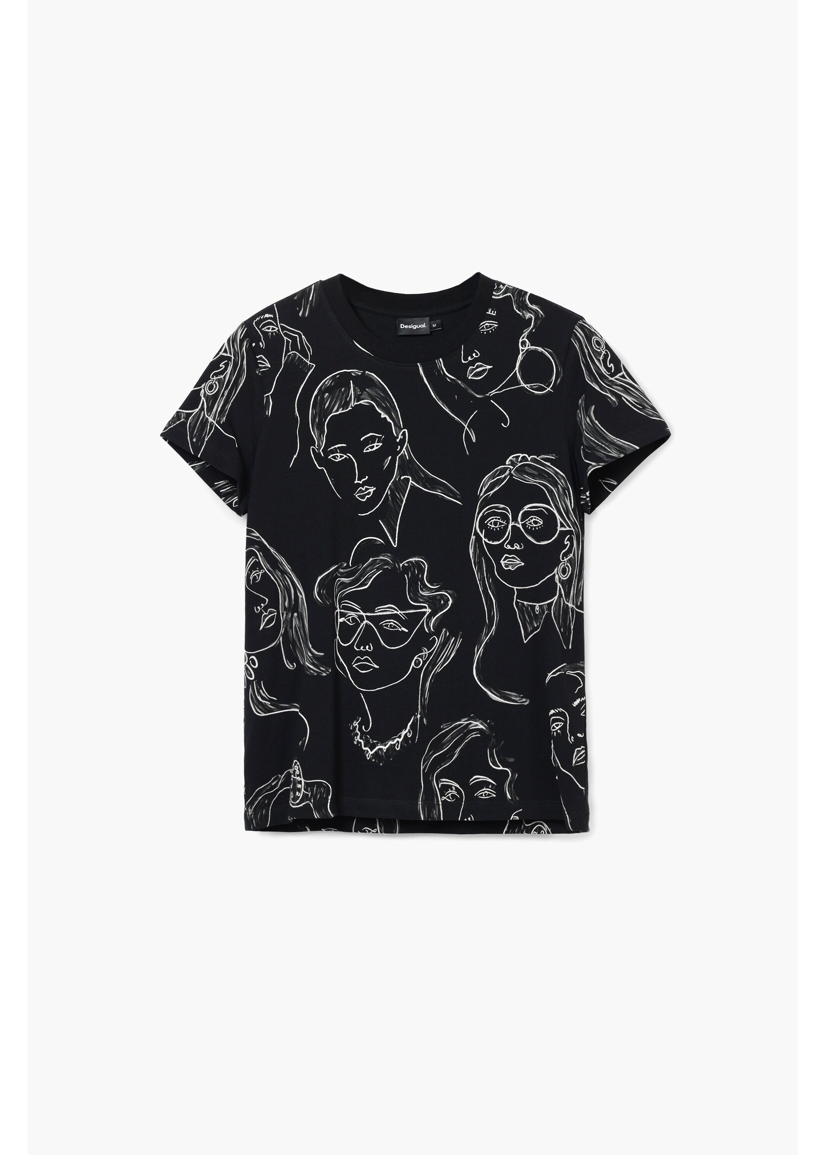 DESIGUAL T-shirt à manches courtes avec visages