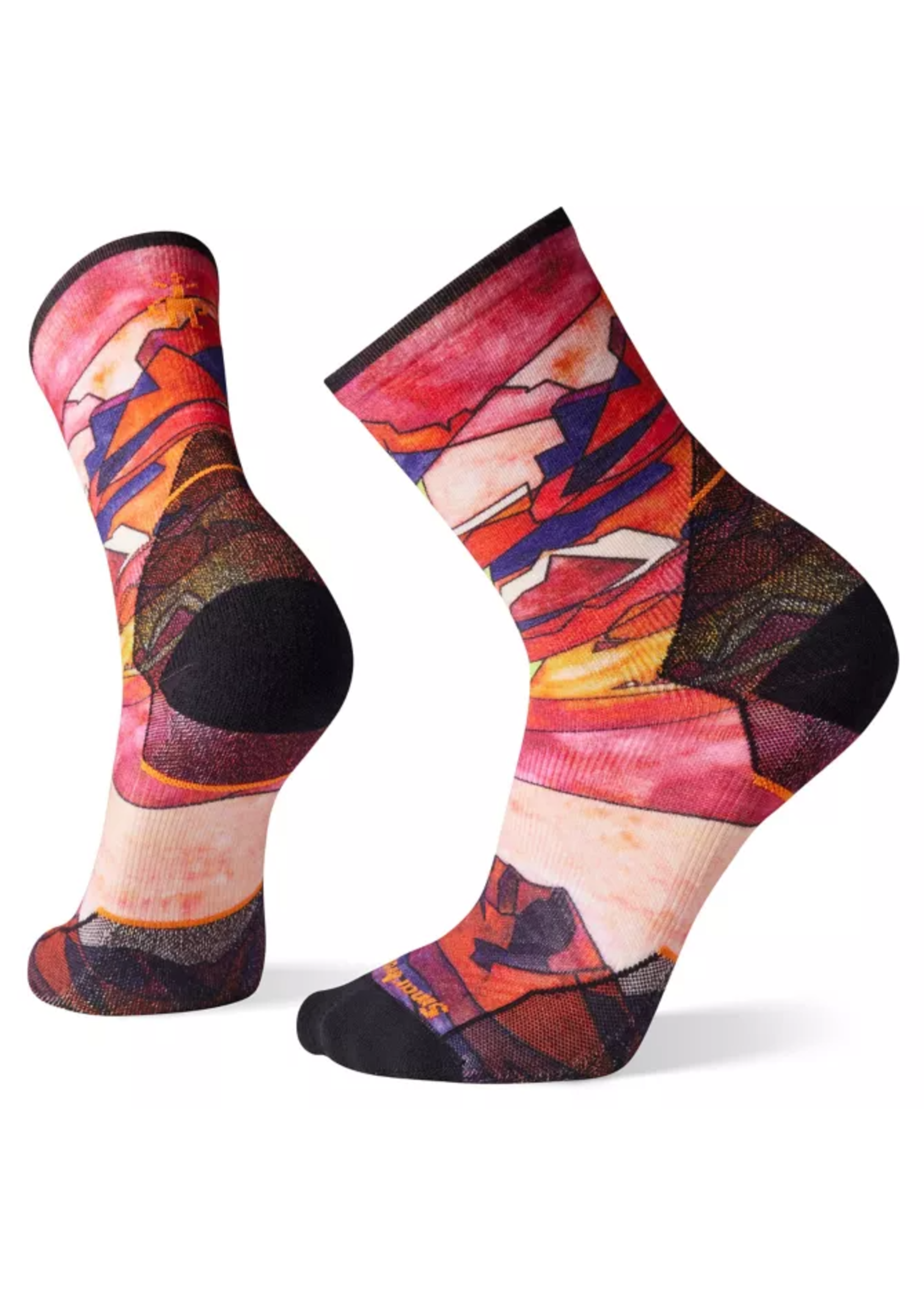 SMARTWOOL Men's Athlete Edition Run Print Crew Socks