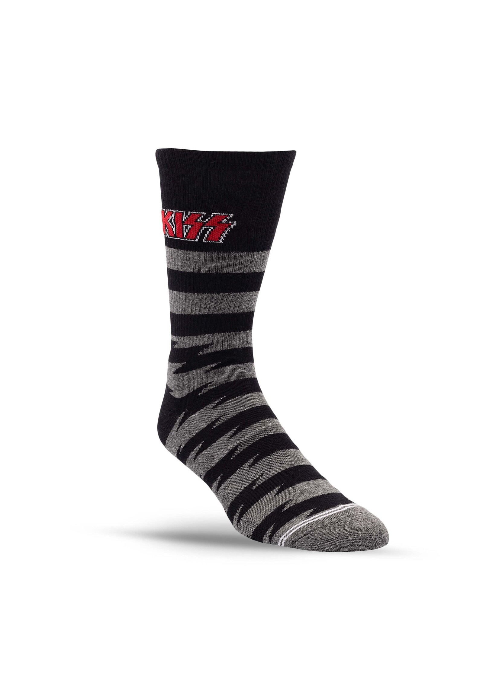 PERRI'S SOCKS LIGHTNING STRIPES KISS® CREW, 1 PAIR