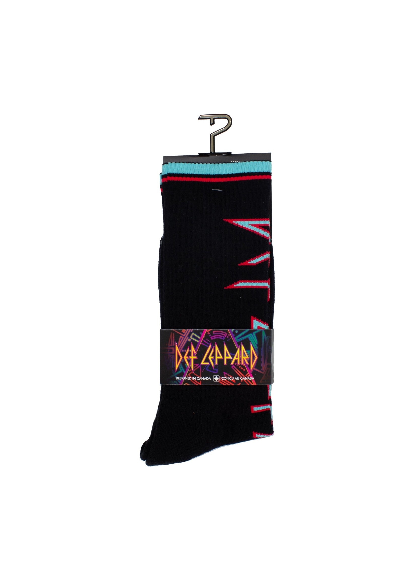 PERRI'S SOCKS Bas en polyester recyclé Def Leppard logo crew-Noir