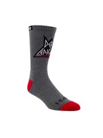 PERRI'S SOCKS Bas en polyester recyclé Def Leppard logo crew-Charbon chiné