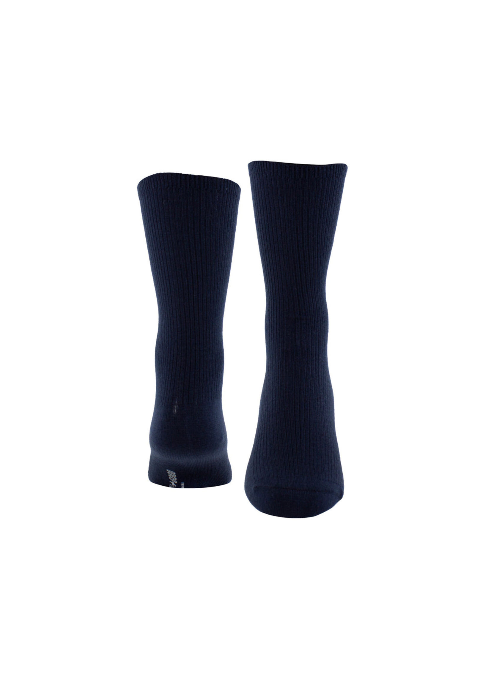 PERRI'S SOCKS Bas uni en laine mérinos sans élastique pour femme-Marine