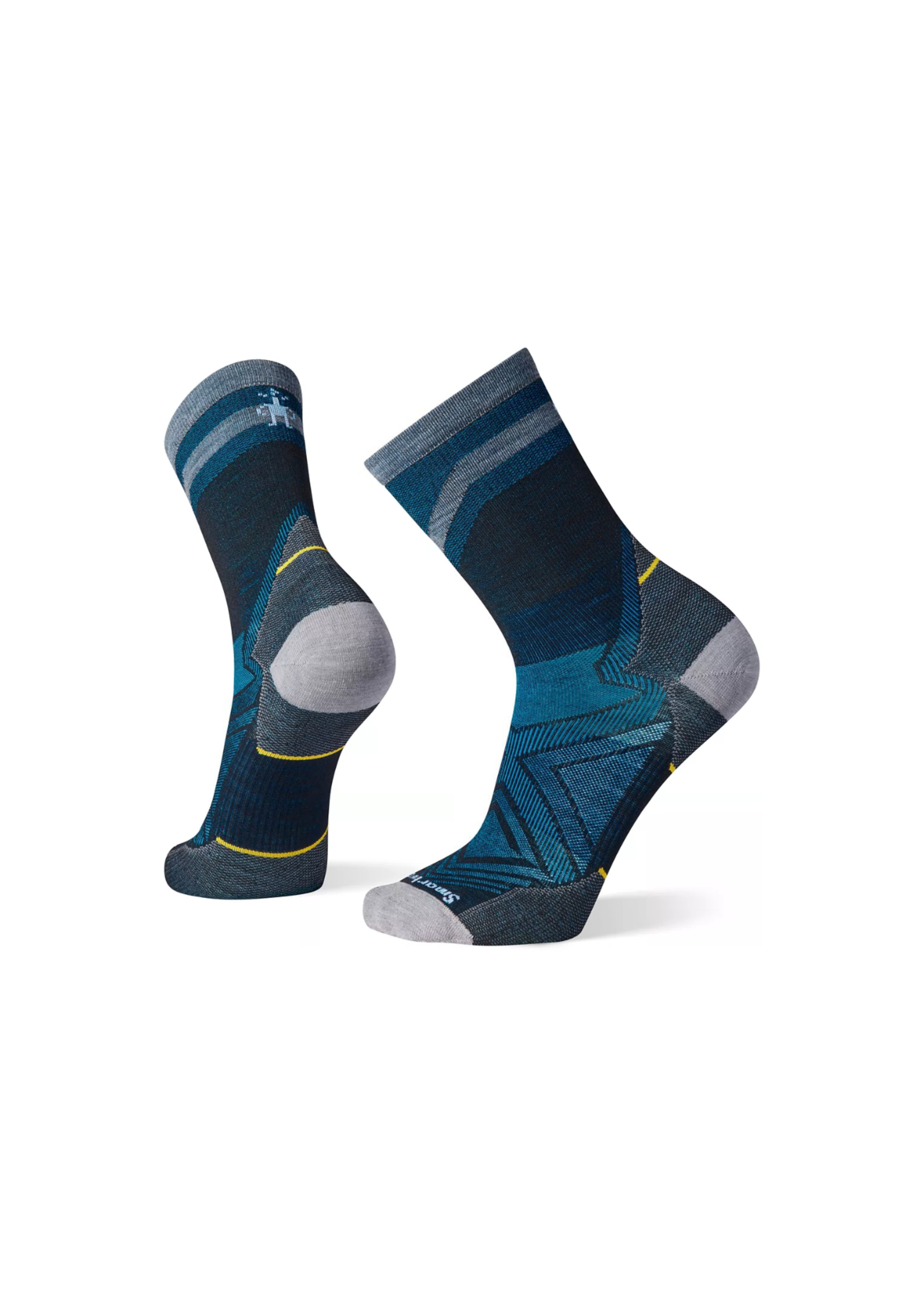 SMARTWOOL Run Zero Cushion Mid Crew Pattern Socks
