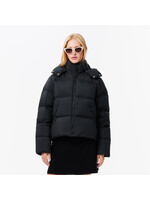 LACOSTE Doudoune à capuche coupe décontractée pour femme-Noir