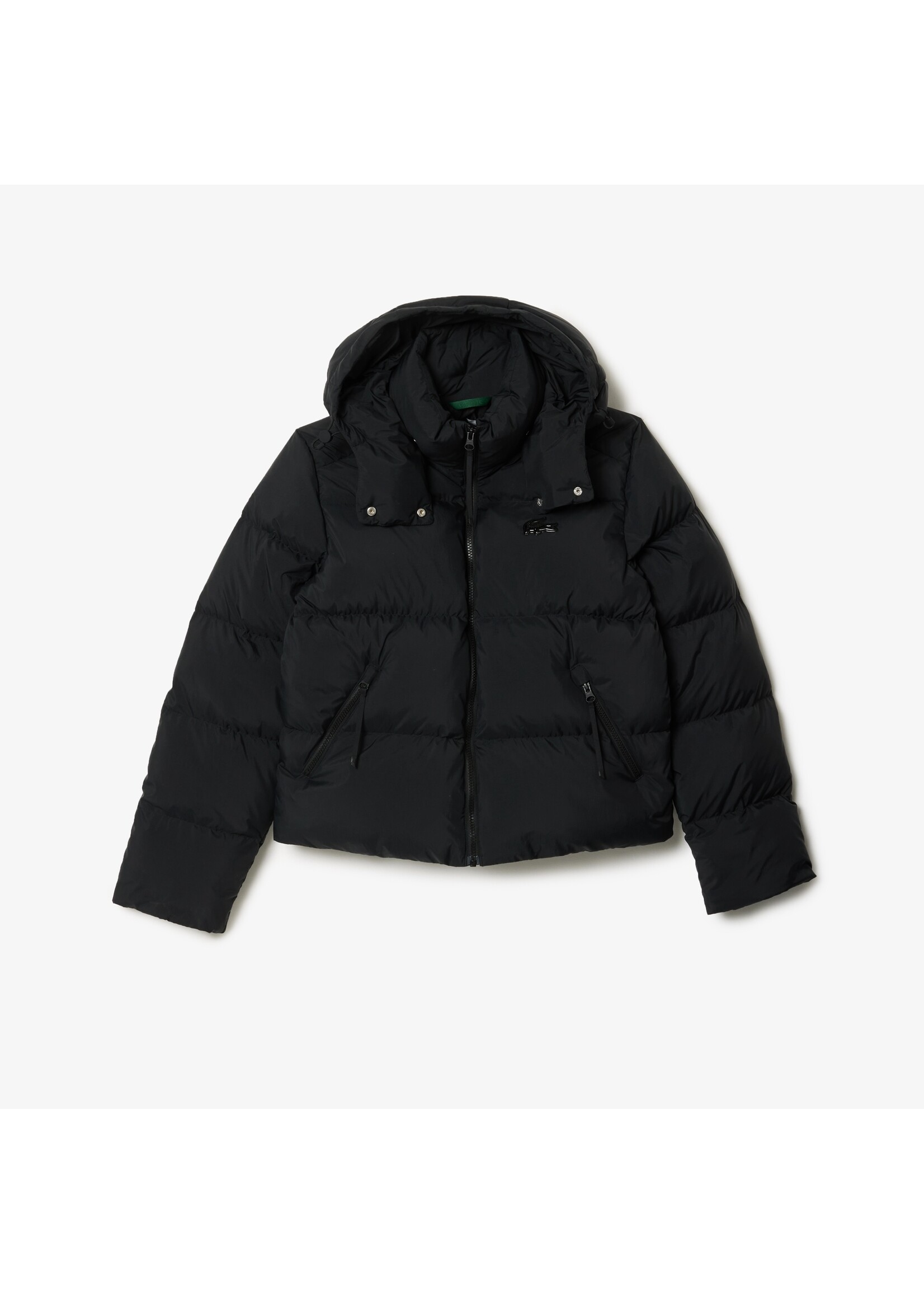 LACOSTE Doudoune à capuche coupe décontractée pour femme-Noir