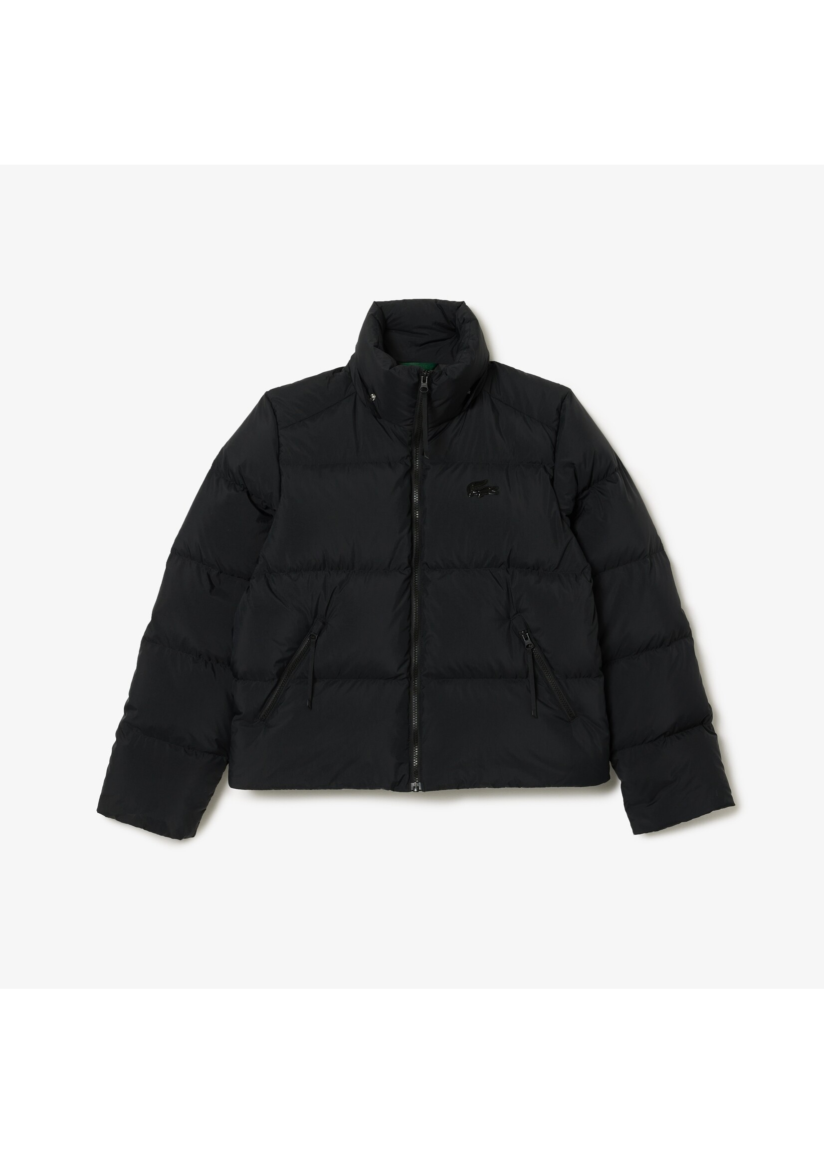 LACOSTE Doudoune à capuche coupe décontractée pour femme-Noir