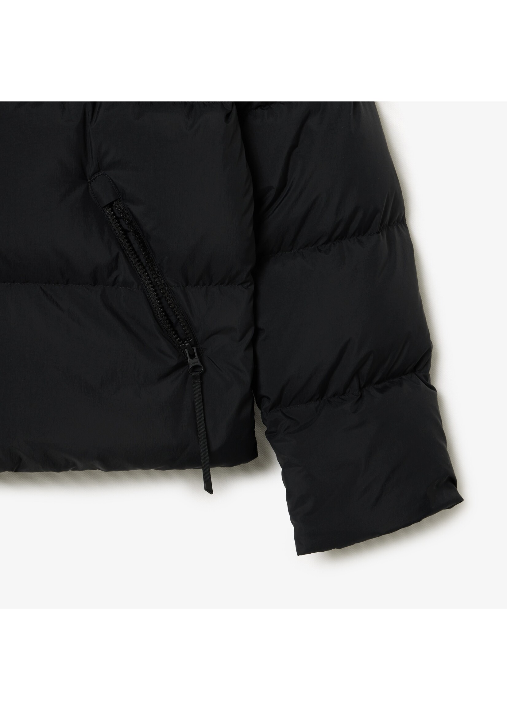 LACOSTE Doudoune à capuche coupe décontractée pour femme-Noir