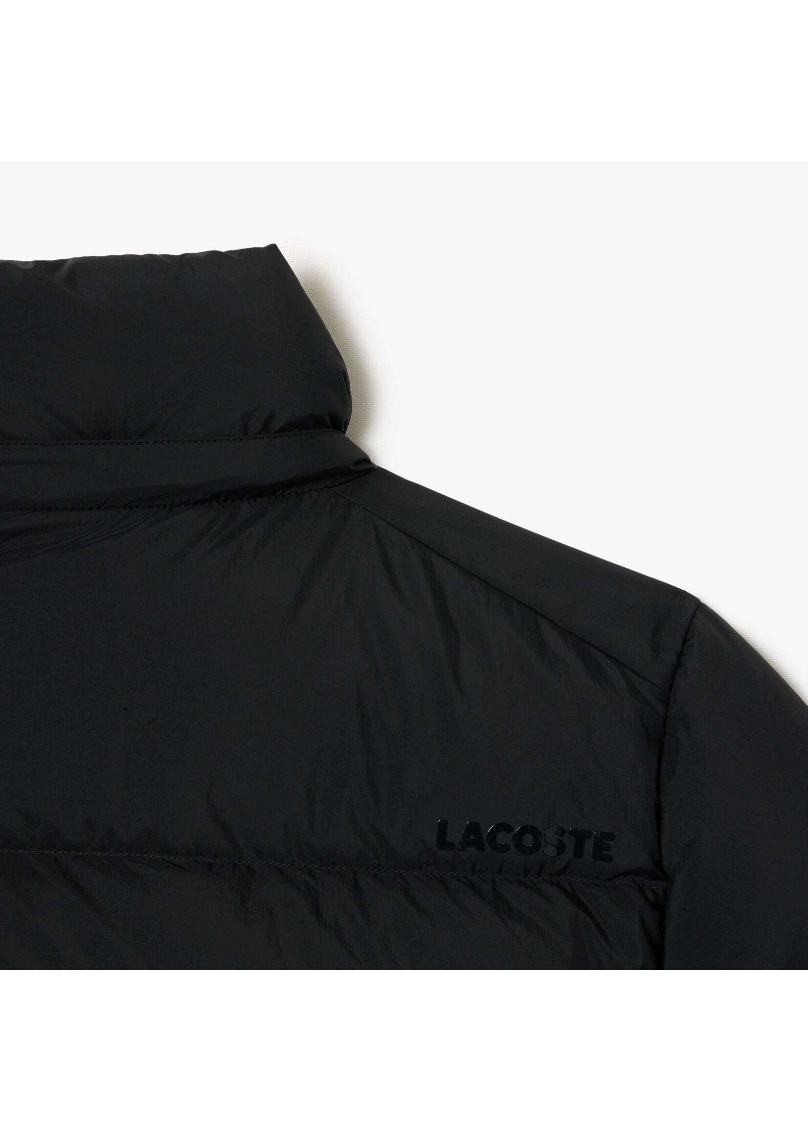 LACOSTE Doudoune à capuche coupe décontractée pour femme-Noir