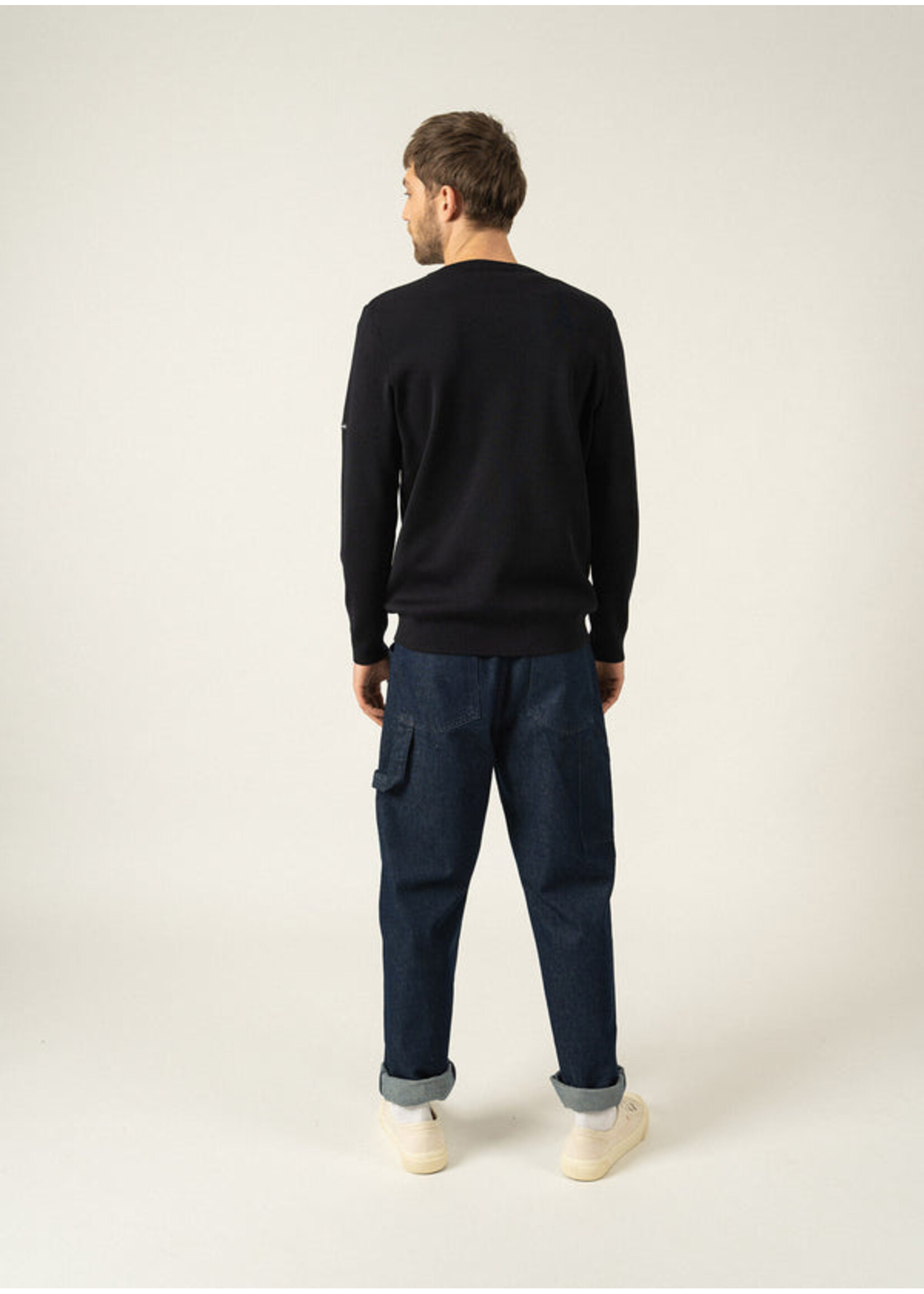 SAINT-JAMES Pull col V Cuirassé II en laine douce - 2 couleurs disponibles