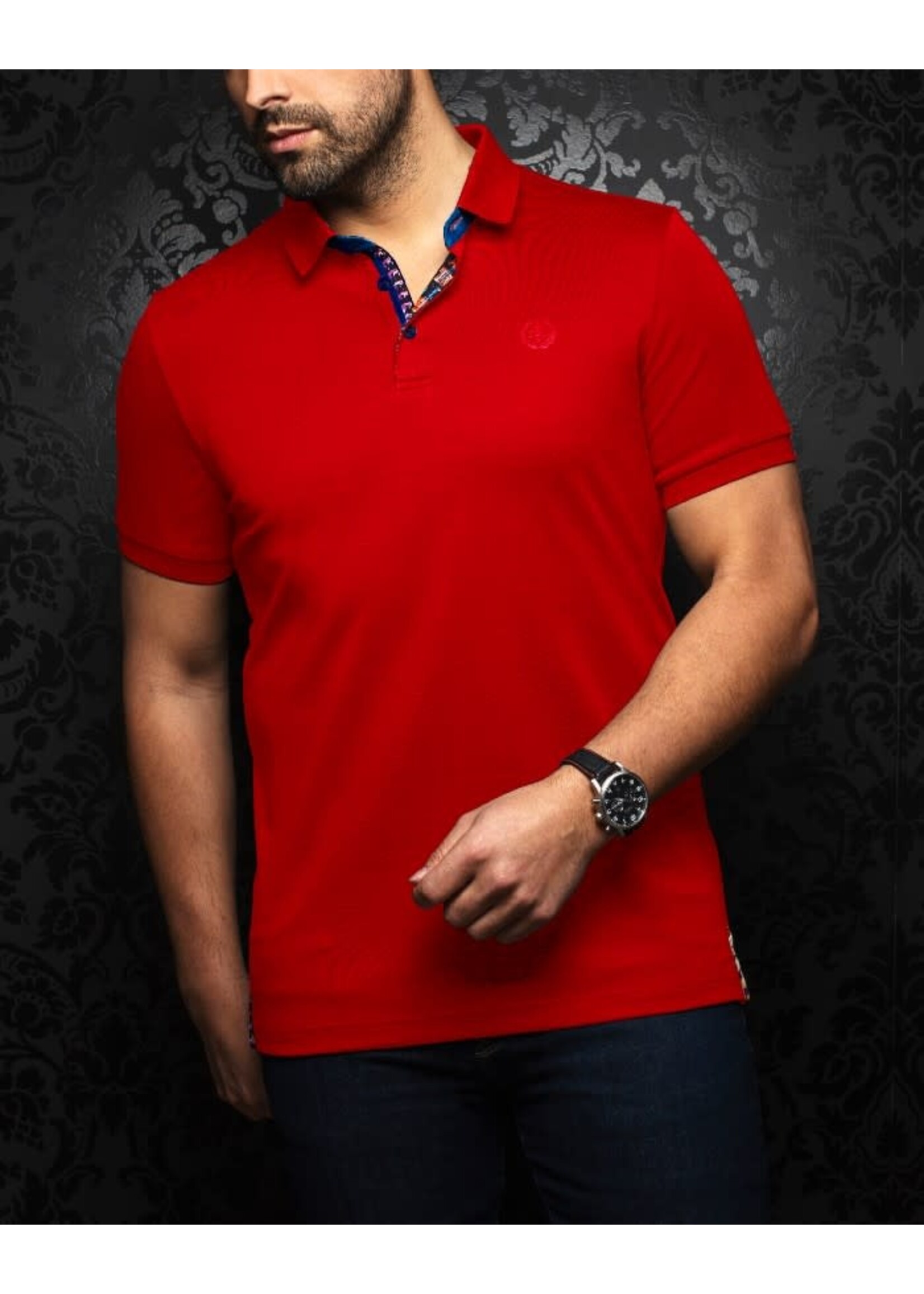 AU NOIR Chandail polo Eagle pour homme - 18 couleurs disponibles