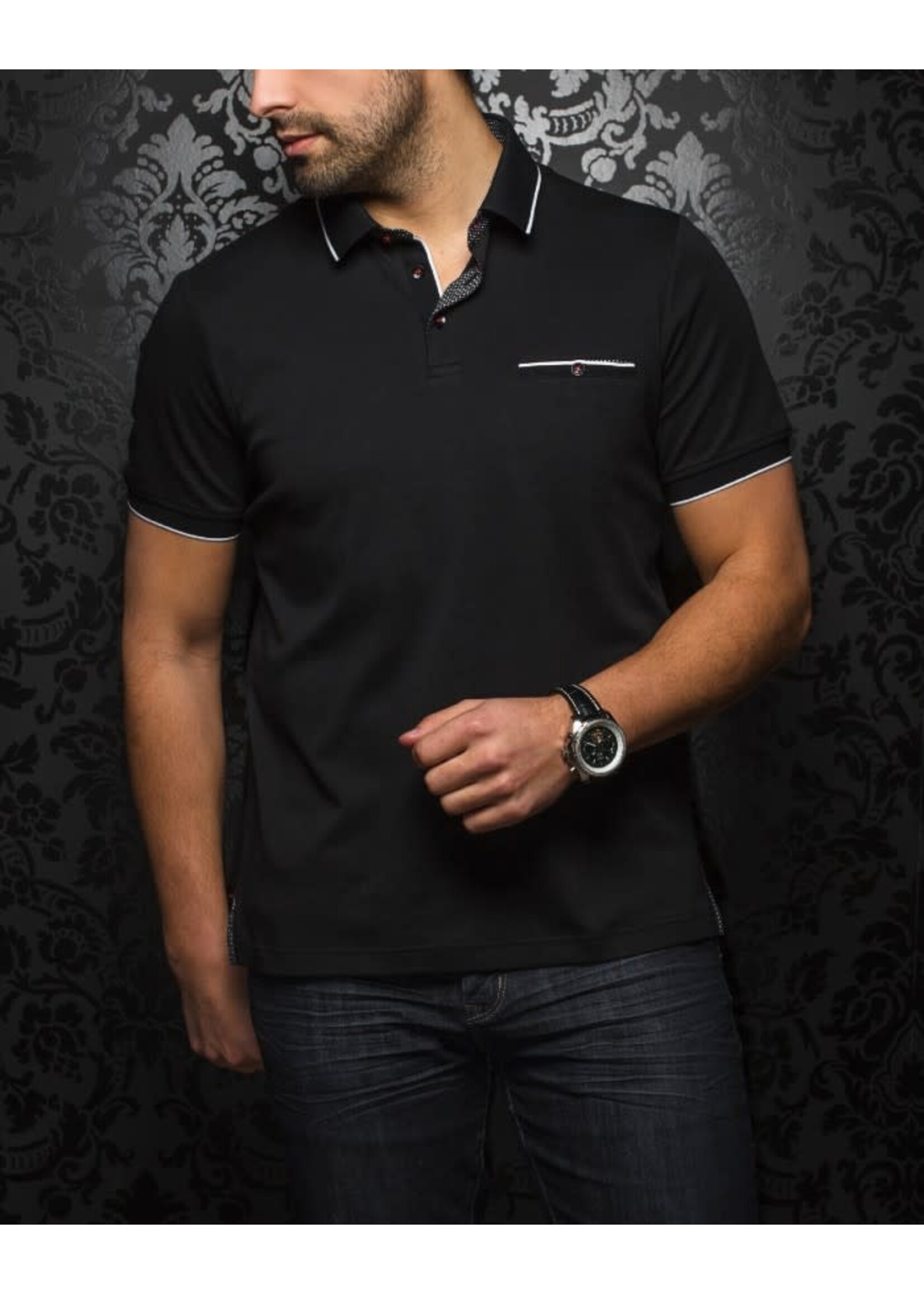 AU NOIR Chandail polo avec poche Mercury - 4 couleurs disponibles