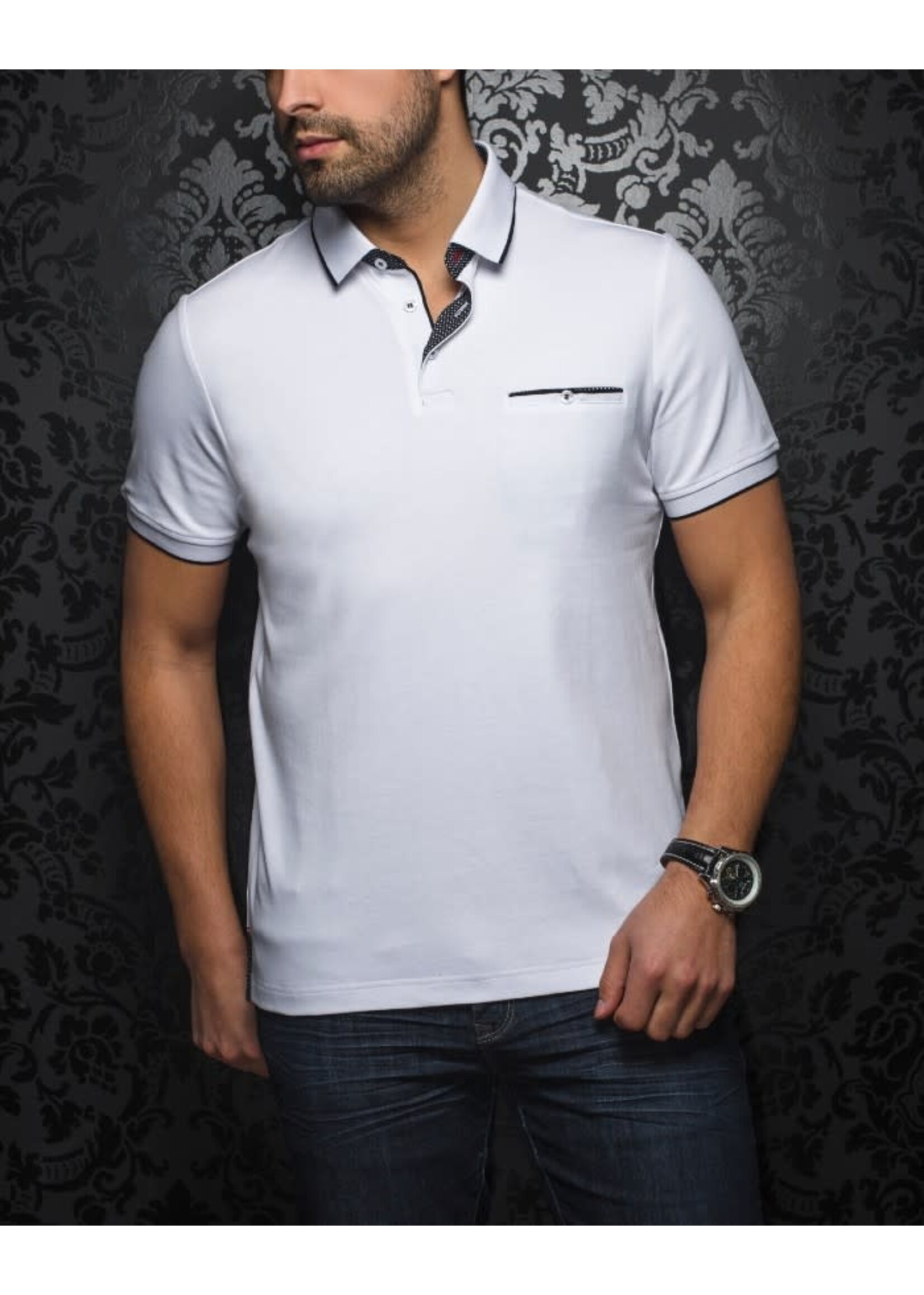 AU NOIR Chandail polo avec poche Mercury - 4 couleurs disponibles