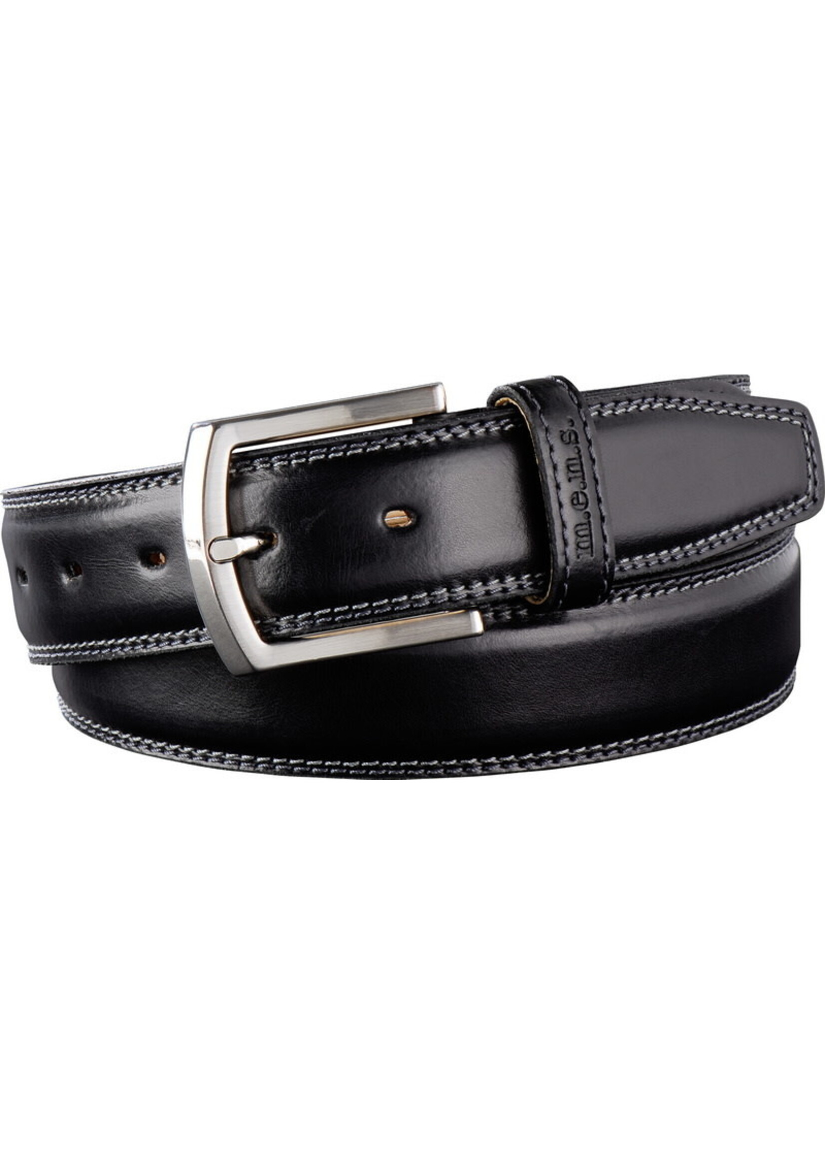M.E.N.S. Ceinture en cuir 30mm avec boucle extensible pour homme - 2 couleurs disponibles
