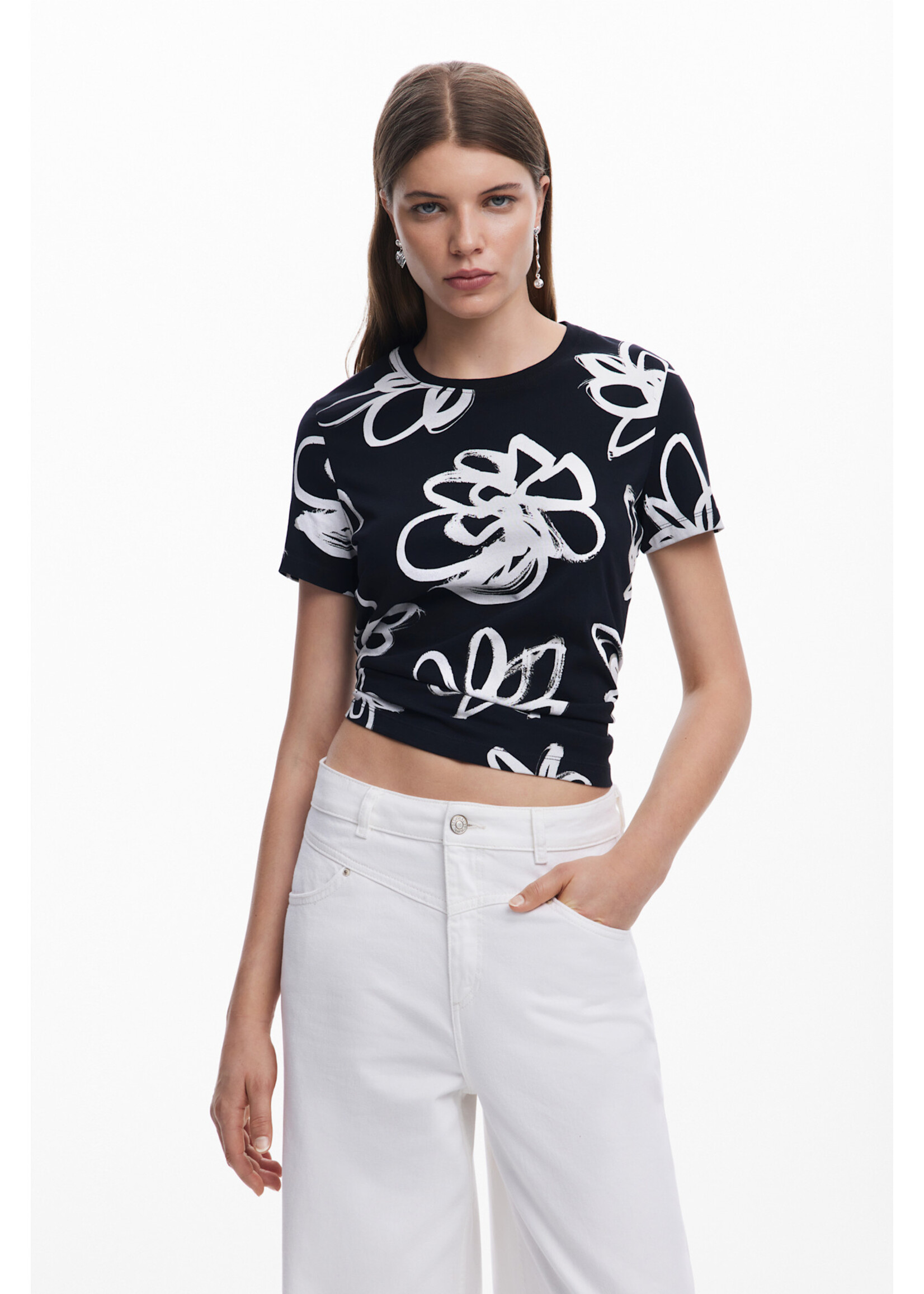 DESIGUAL T-shirt Desigual à motifs de fleurs
