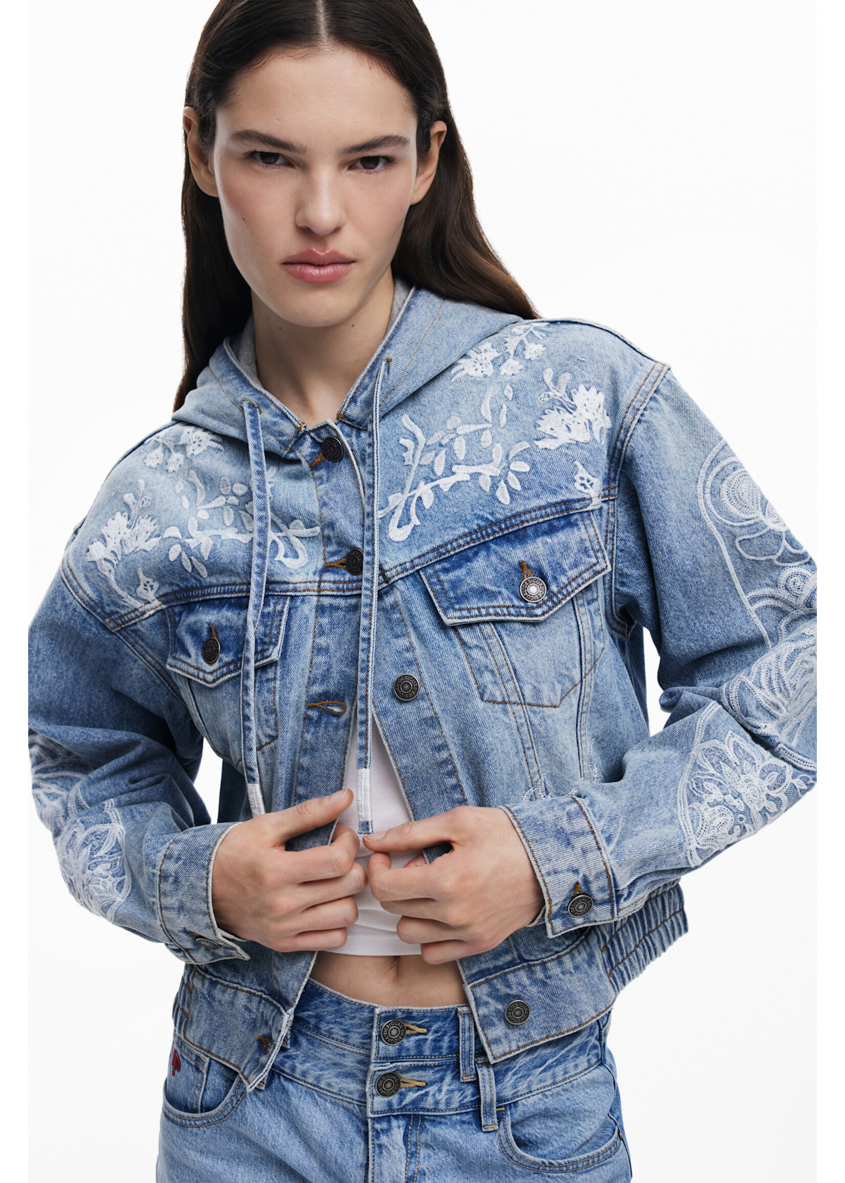 DESIGUAL Veste en jeans à capuchon Desigual - CHAQ_MONTREAL