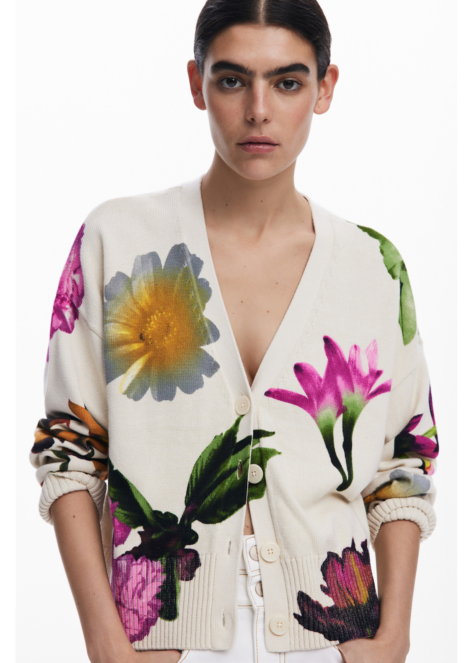 DESIGUAL Cardigan Desigual à motif floral - JERS_VANIA