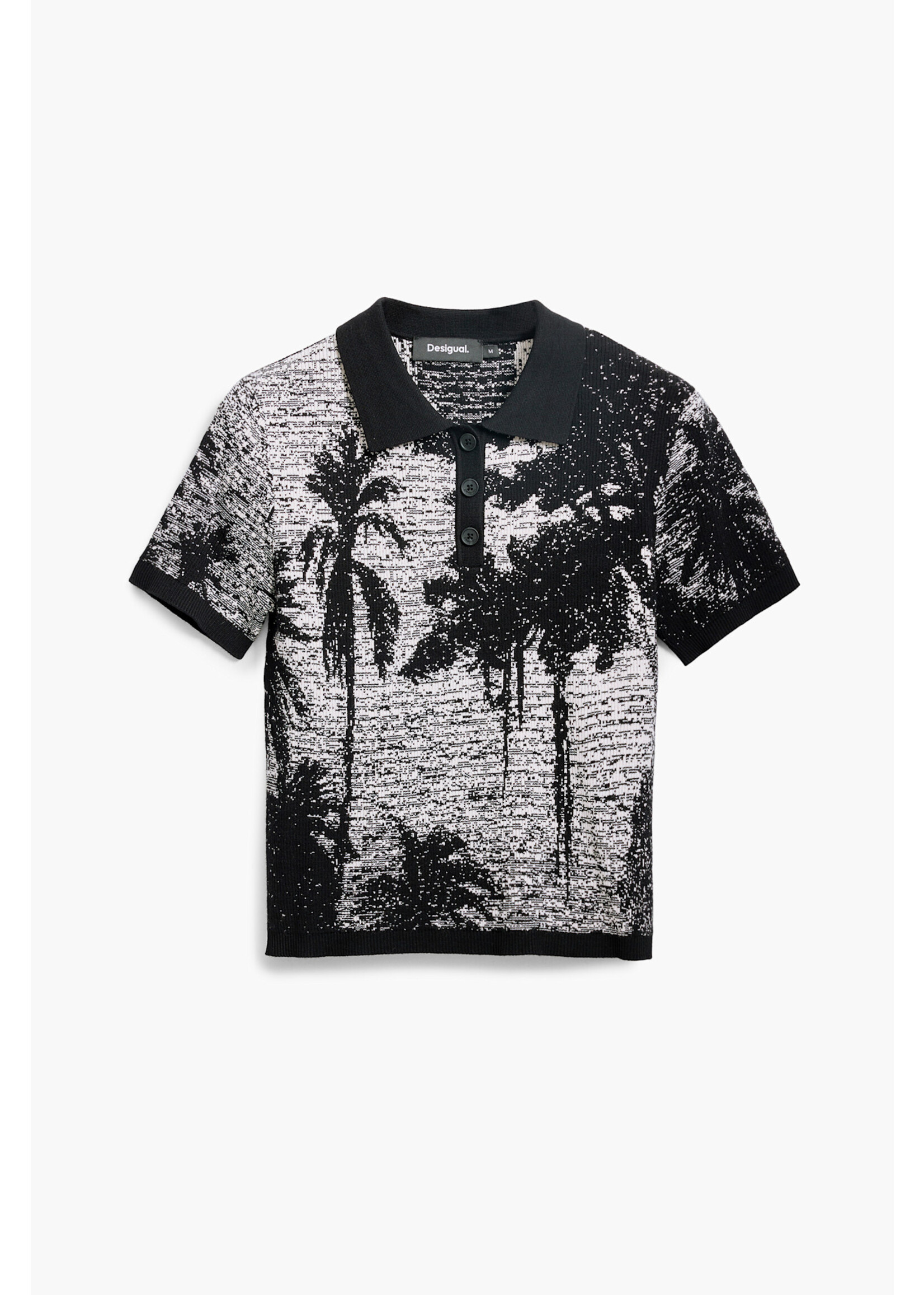 DESIGUAL Polo Desigual à manches courtes imprimé tropical