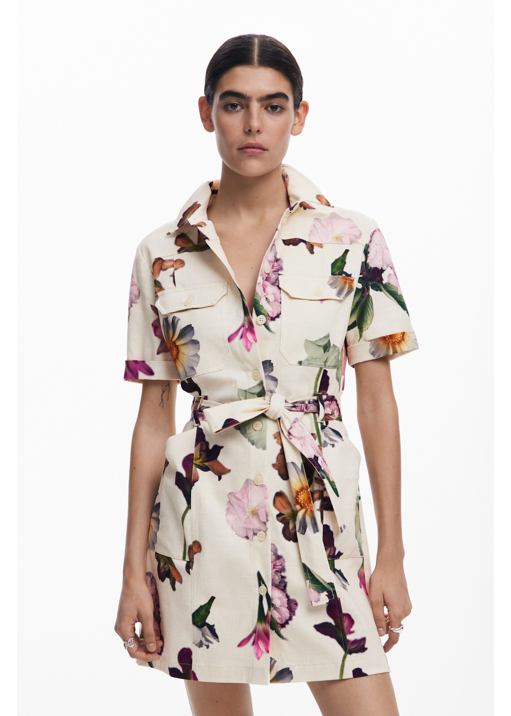 DESIGUAL Robe Desigual manches courtes - 2 couleurs disponibles VEST_MONICAWHITE