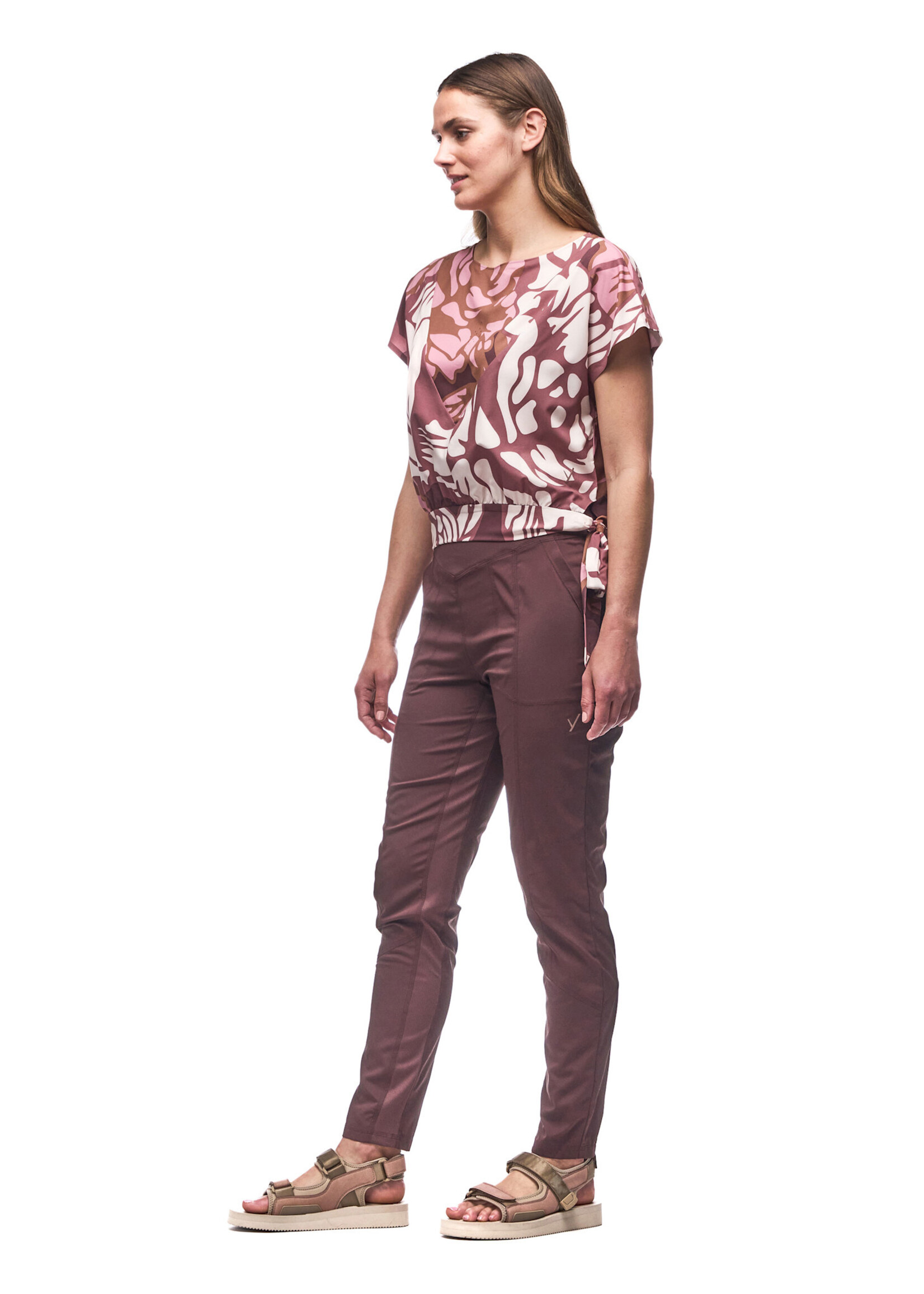 INDYEVA Pantalon taille régulière tissé extensible MATKAILU - 4 couleurs disponibles