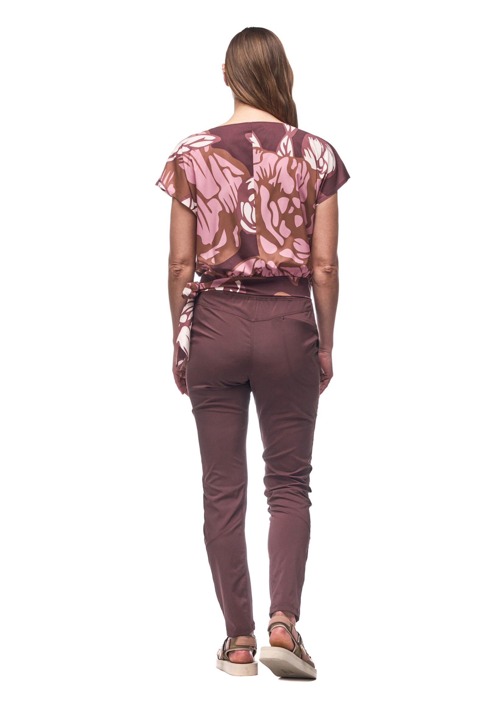 INDYEVA Pantalon taille régulière tissé extensible MATKAILU - 4 couleurs disponibles