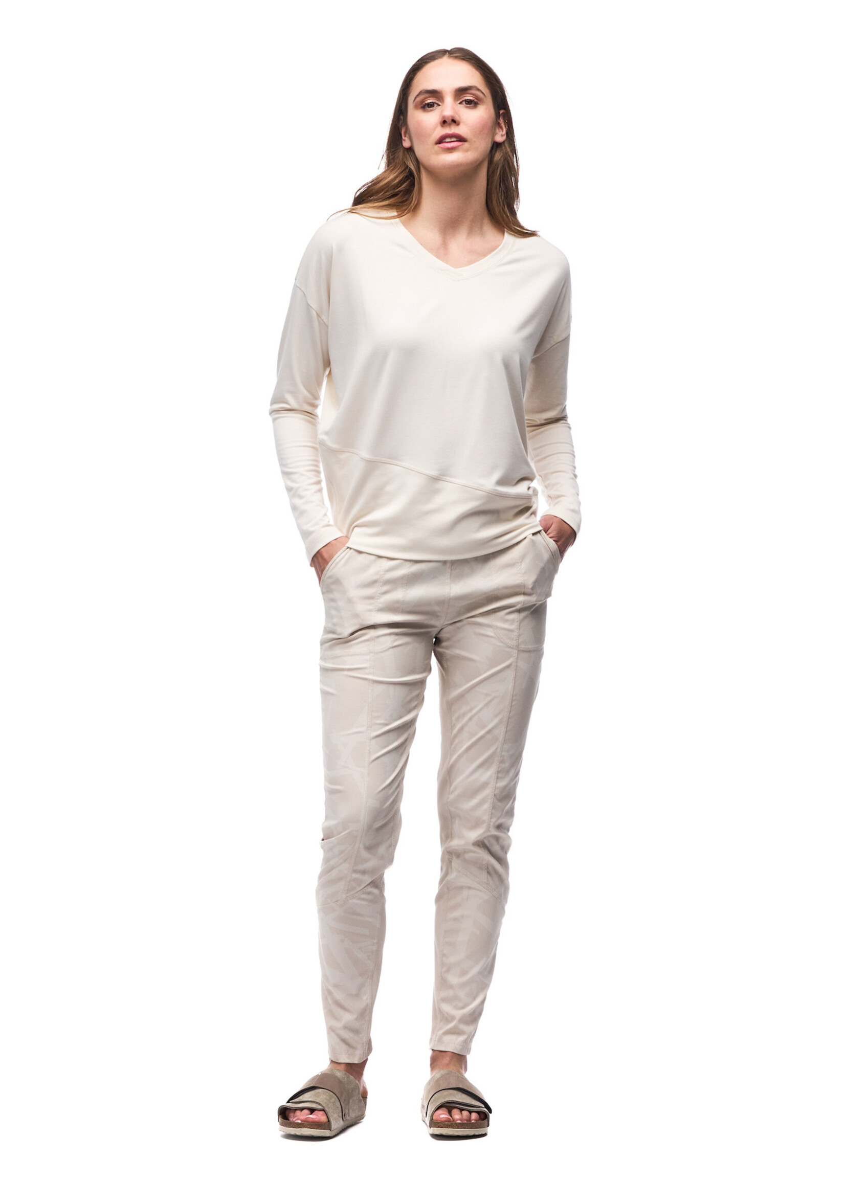 INDYEVA Pantalon taille régulière tissé extensible MATKAILU - 4 couleurs disponibles
