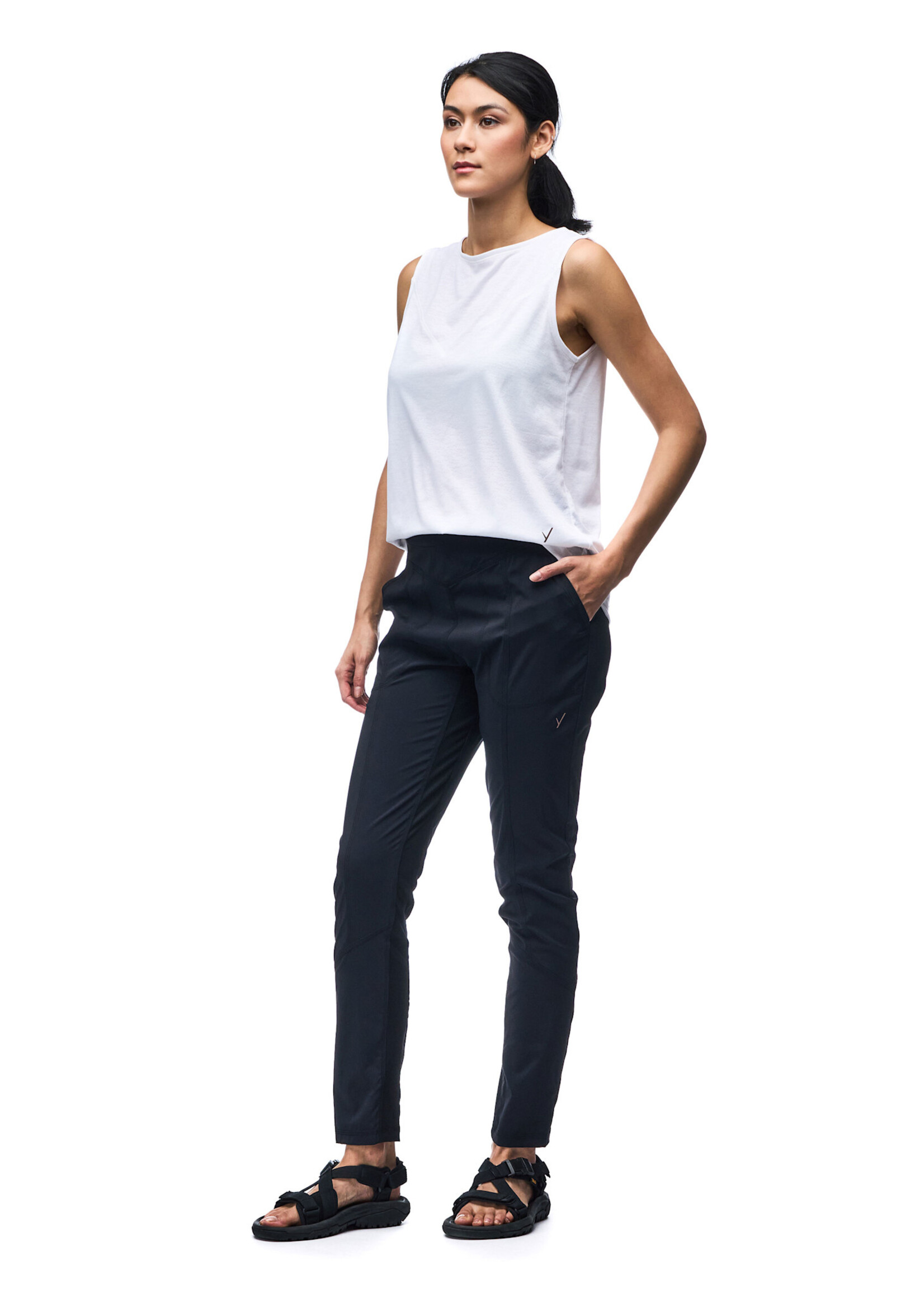 INDYEVA Pantalon taille régulière tissé extensible MATKAILU - 4 couleurs disponibles