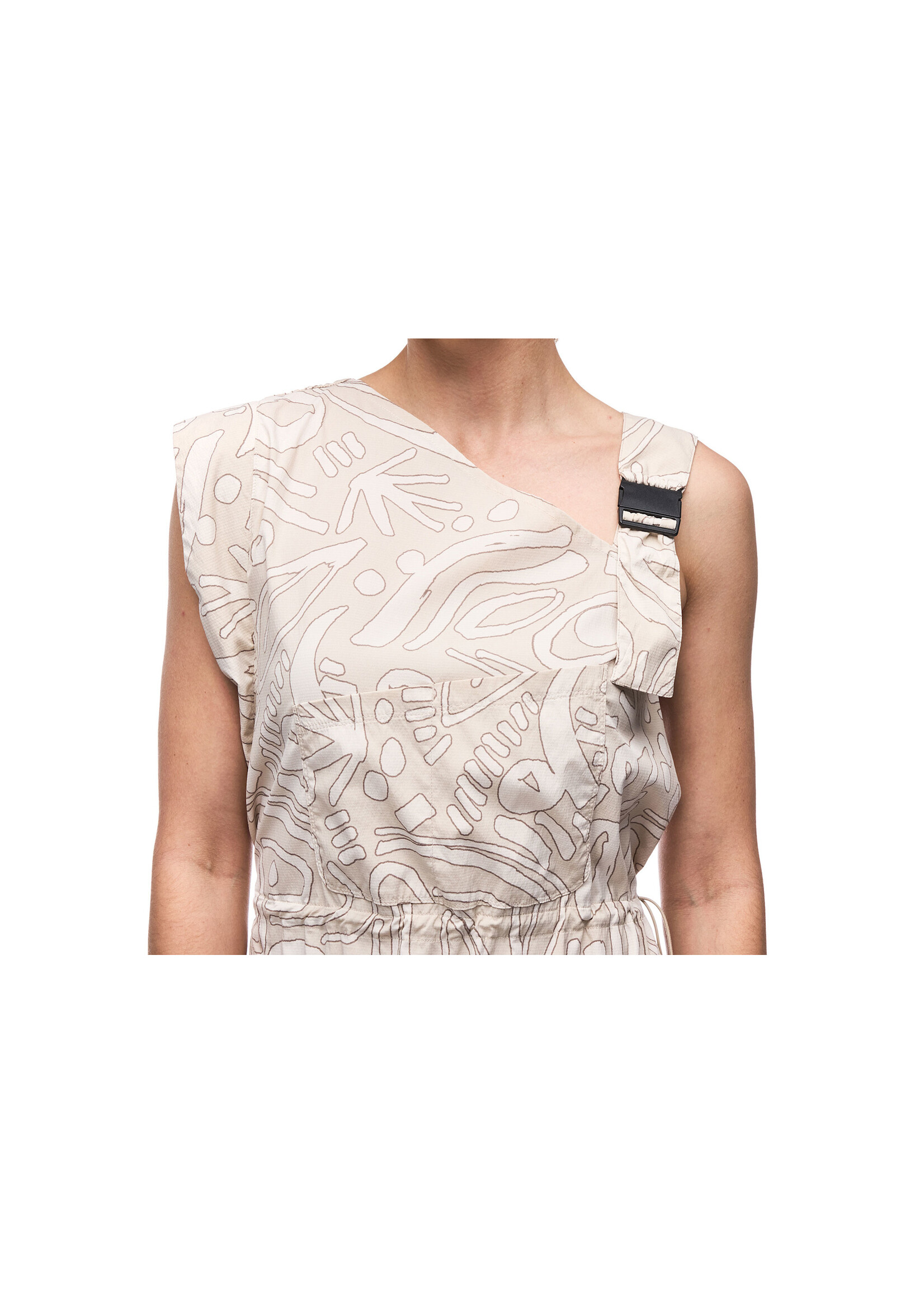 INDYEVA Robe longue tissée extensible SIMETRI - 2 couleurs disponibles