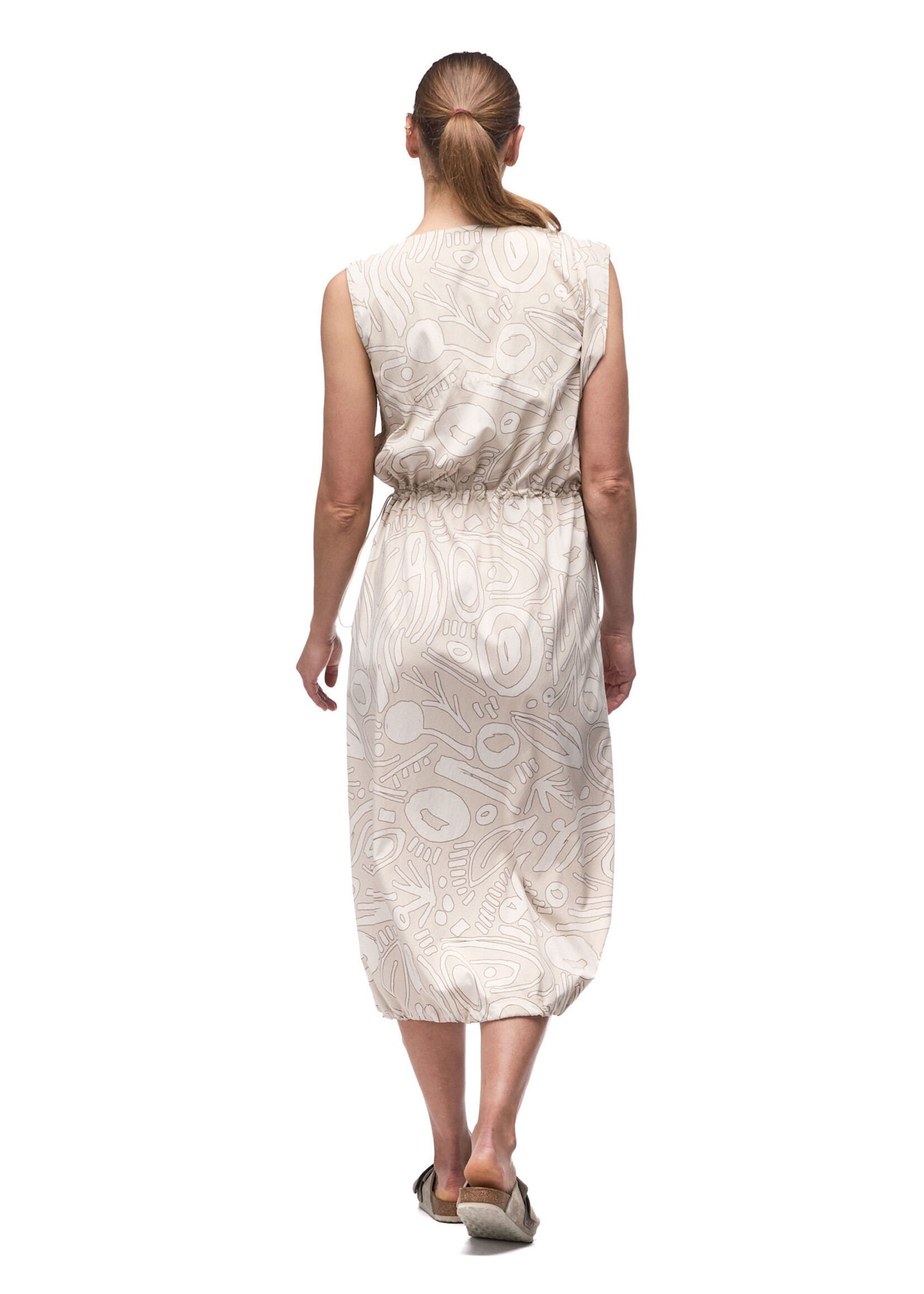 INDYEVA Robe longue tissée extensible SIMETRI - 2 couleurs disponibles