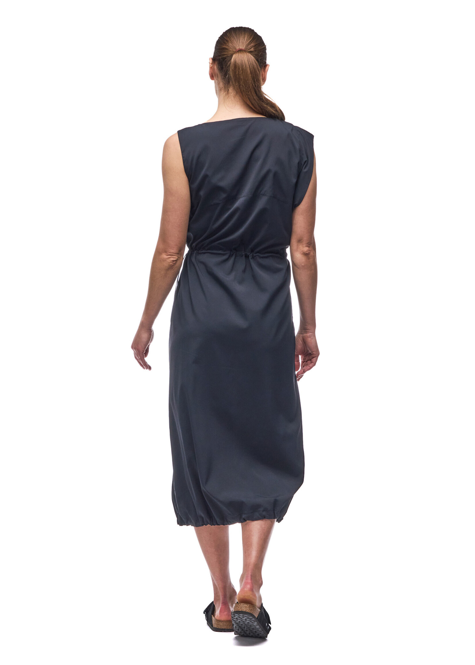 INDYEVA Robe longue tissée extensible SIMETRI - 2 couleurs disponibles
