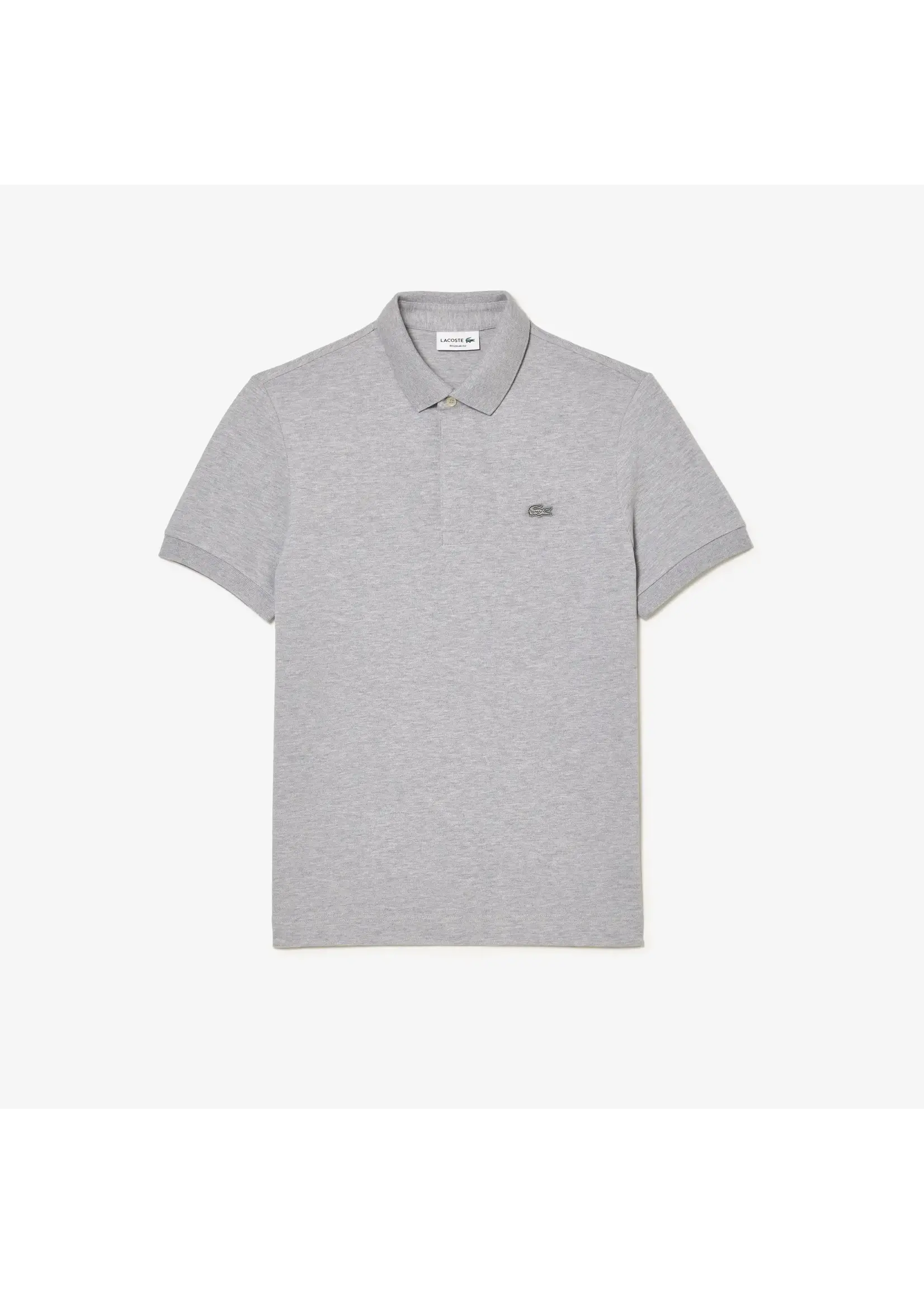 LACOSTE Polo Smart Paris en piqué de coton stretch pour homme-Gris Clair Chiné