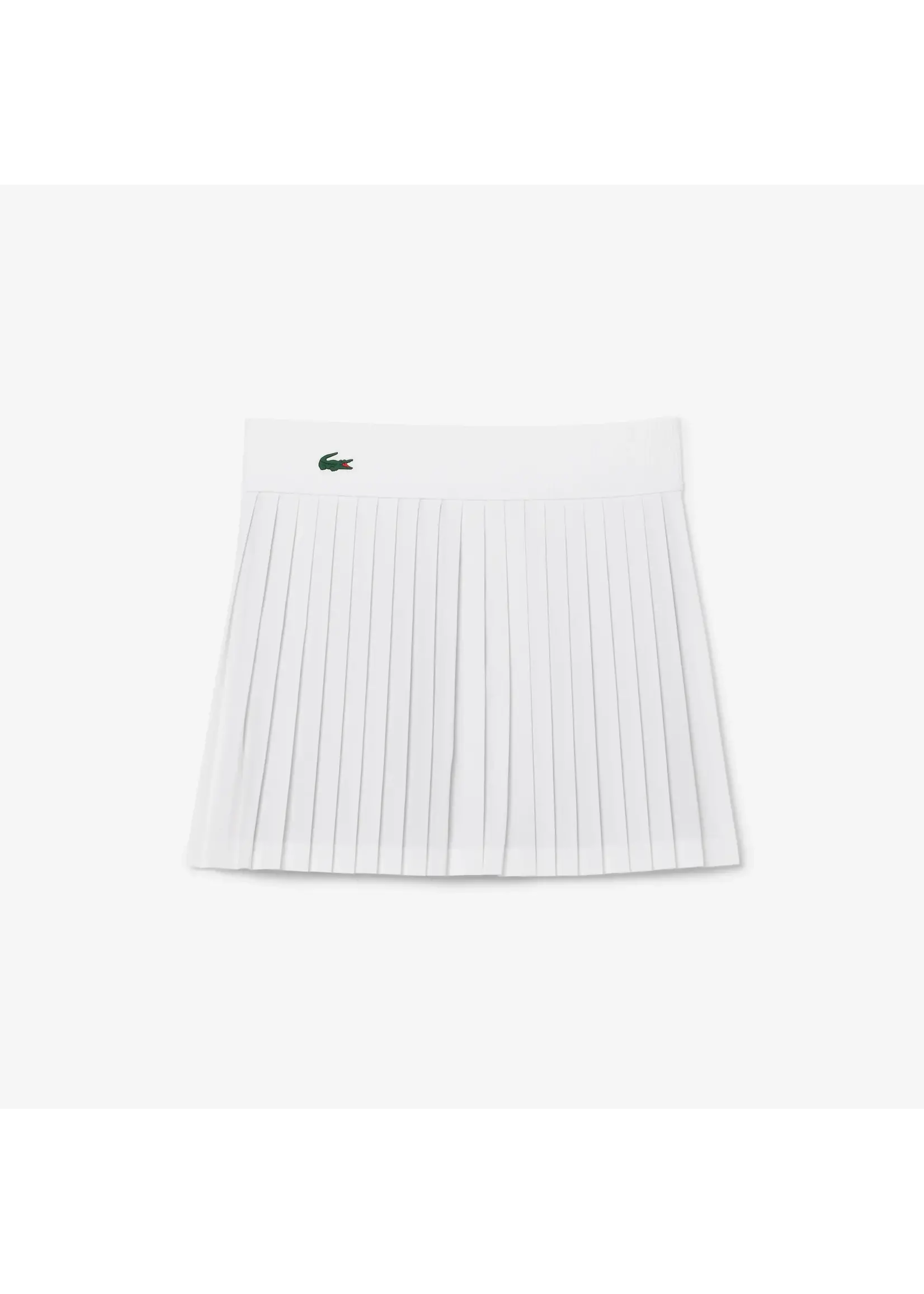 LACOSTE Jupe Tennis Ultra Dry shorty intégré-Blanc/Vert