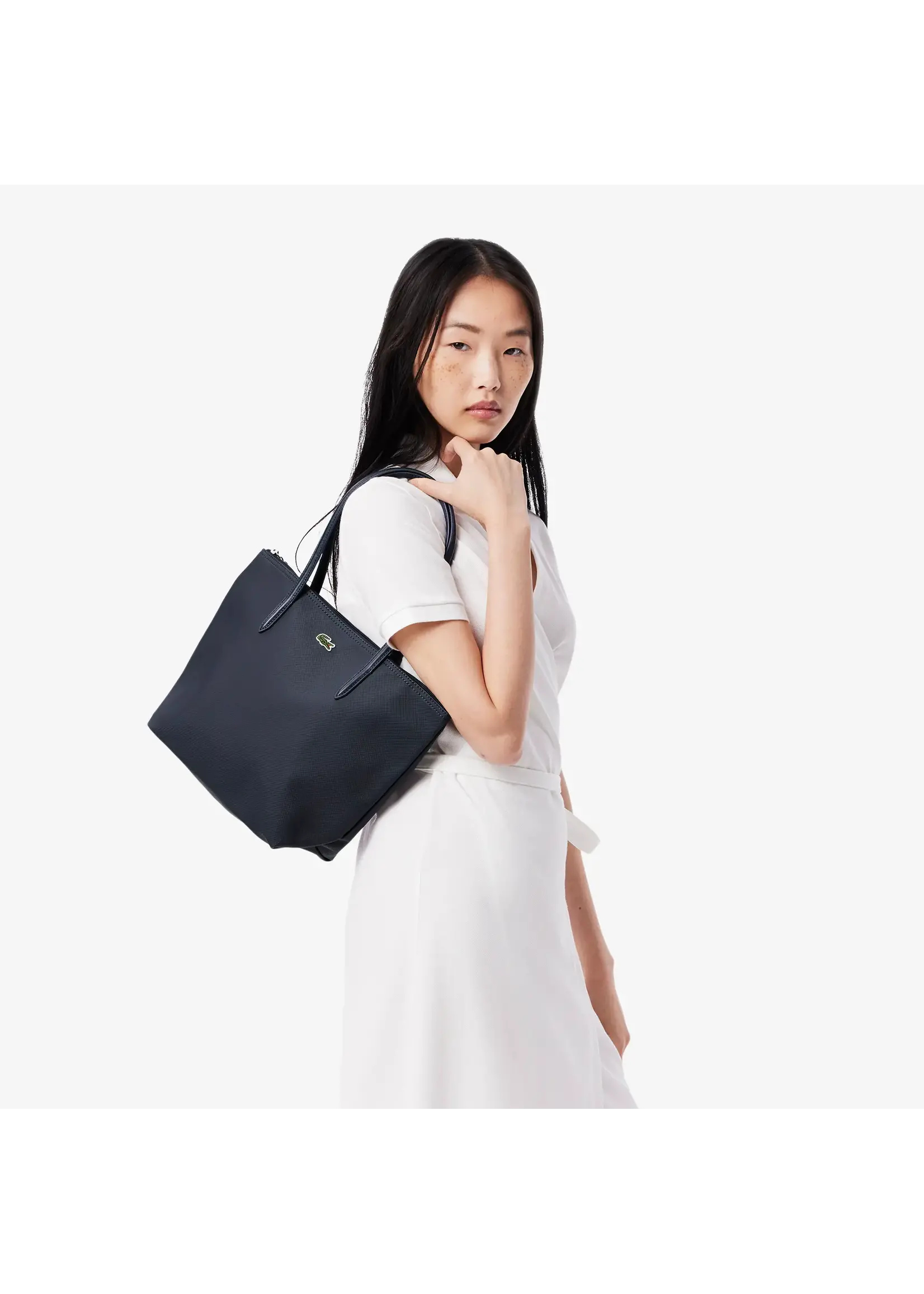 LACOSTE Petit sac cabas L.12.12 Concept uni - 4 couleurs disponibles