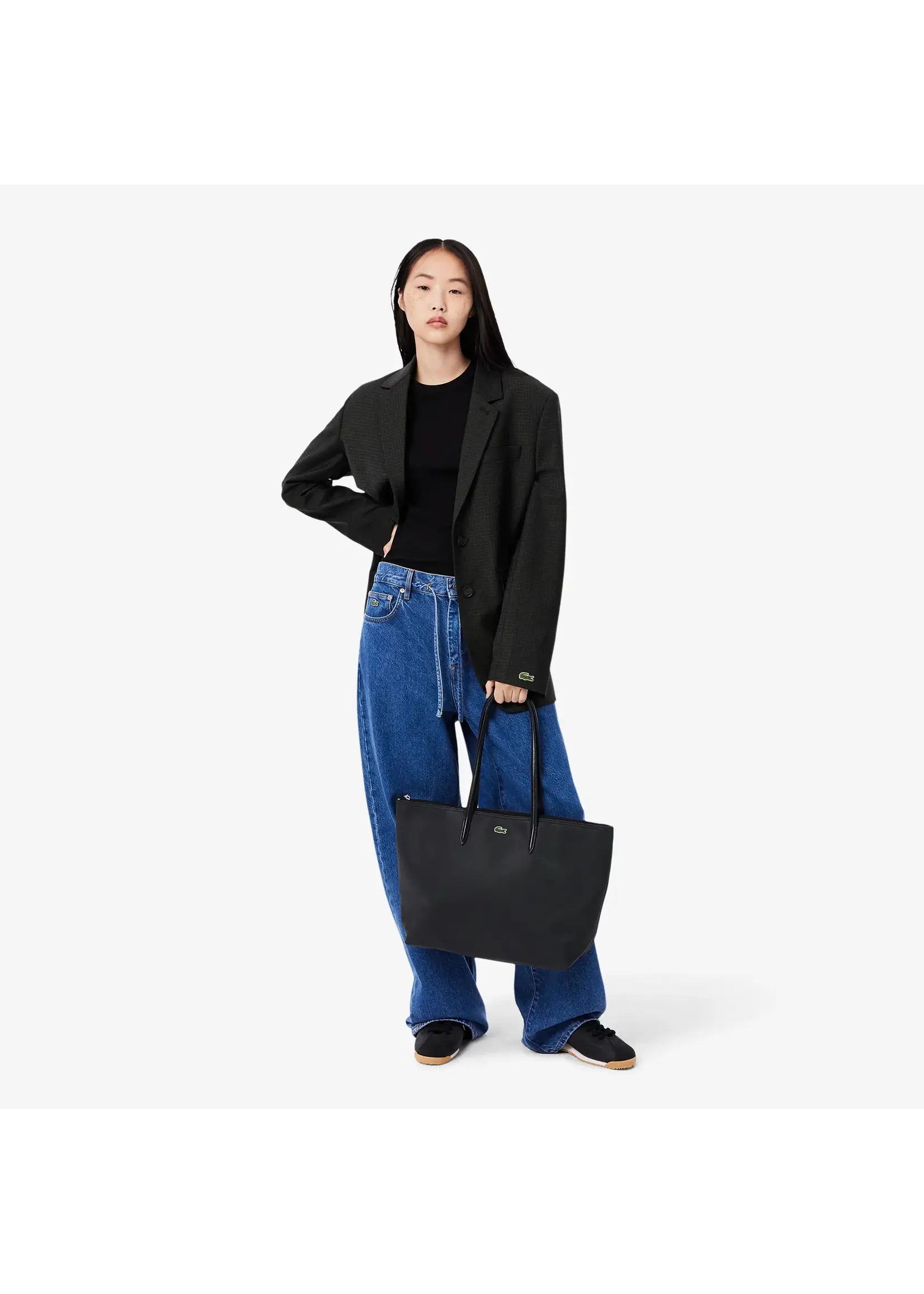 LACOSTE Sacoche zippé L.12.12 Concept unie - 7 couleurs disponibles