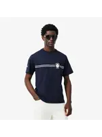 LACOSTE Men's Printed Embroidered Cotton Jersey T-Shirt