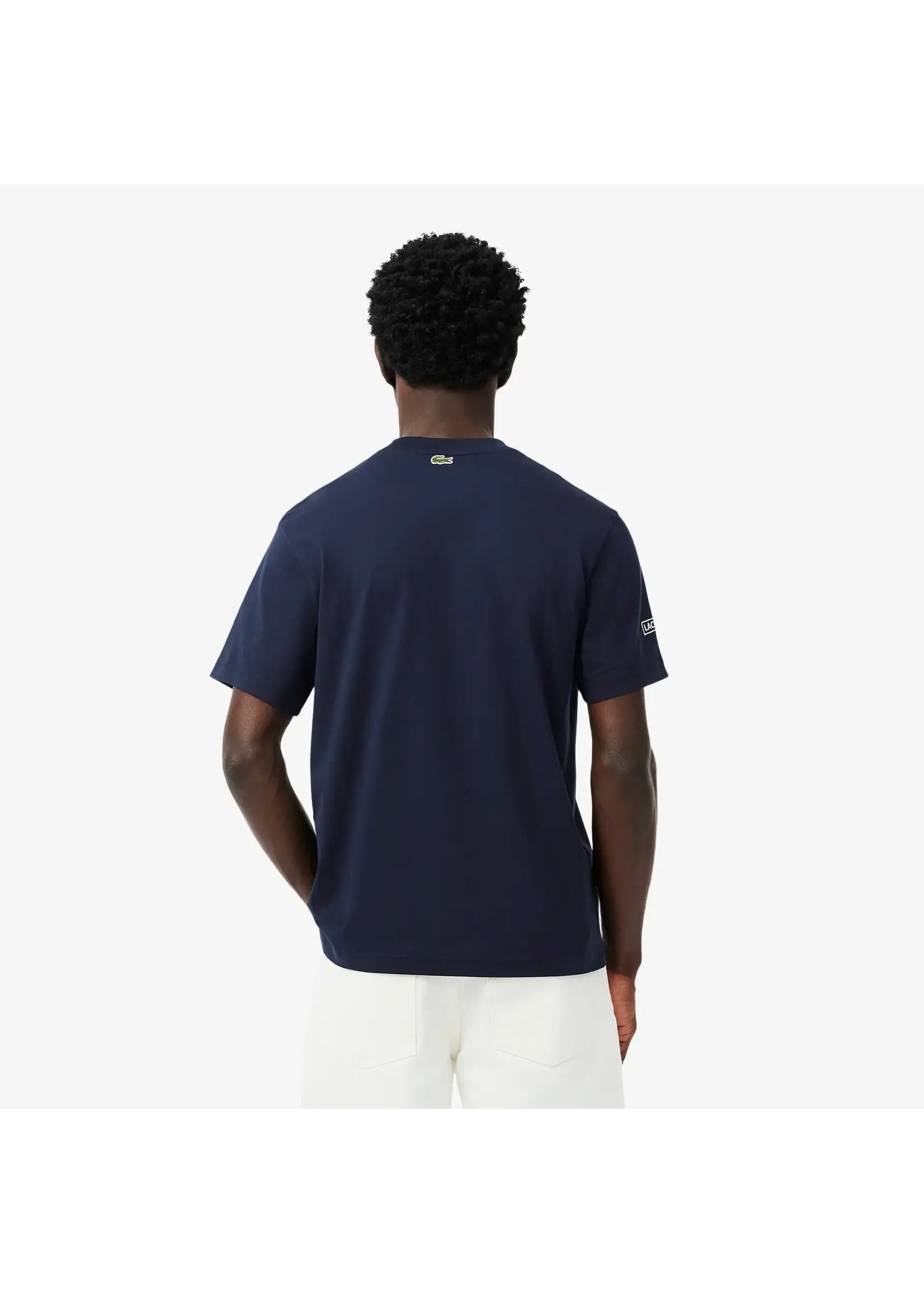 LACOSTE Men's Printed Embroidered Cotton Jersey T-Shirt
