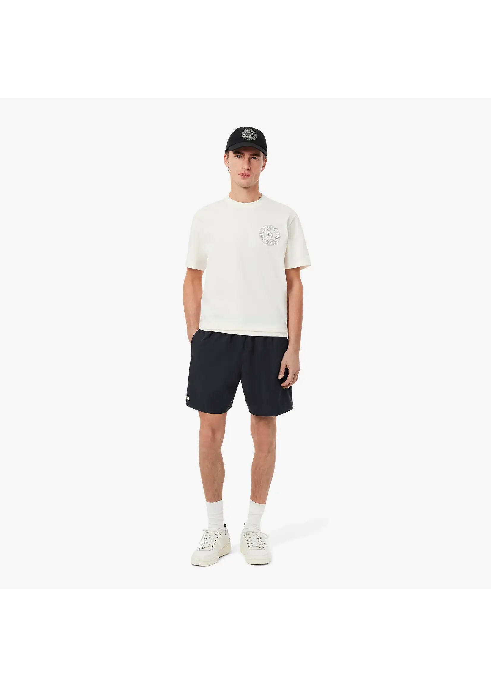 LACOSTE Short de bain mi-long uni pour homme - 4 couleurs disponibles