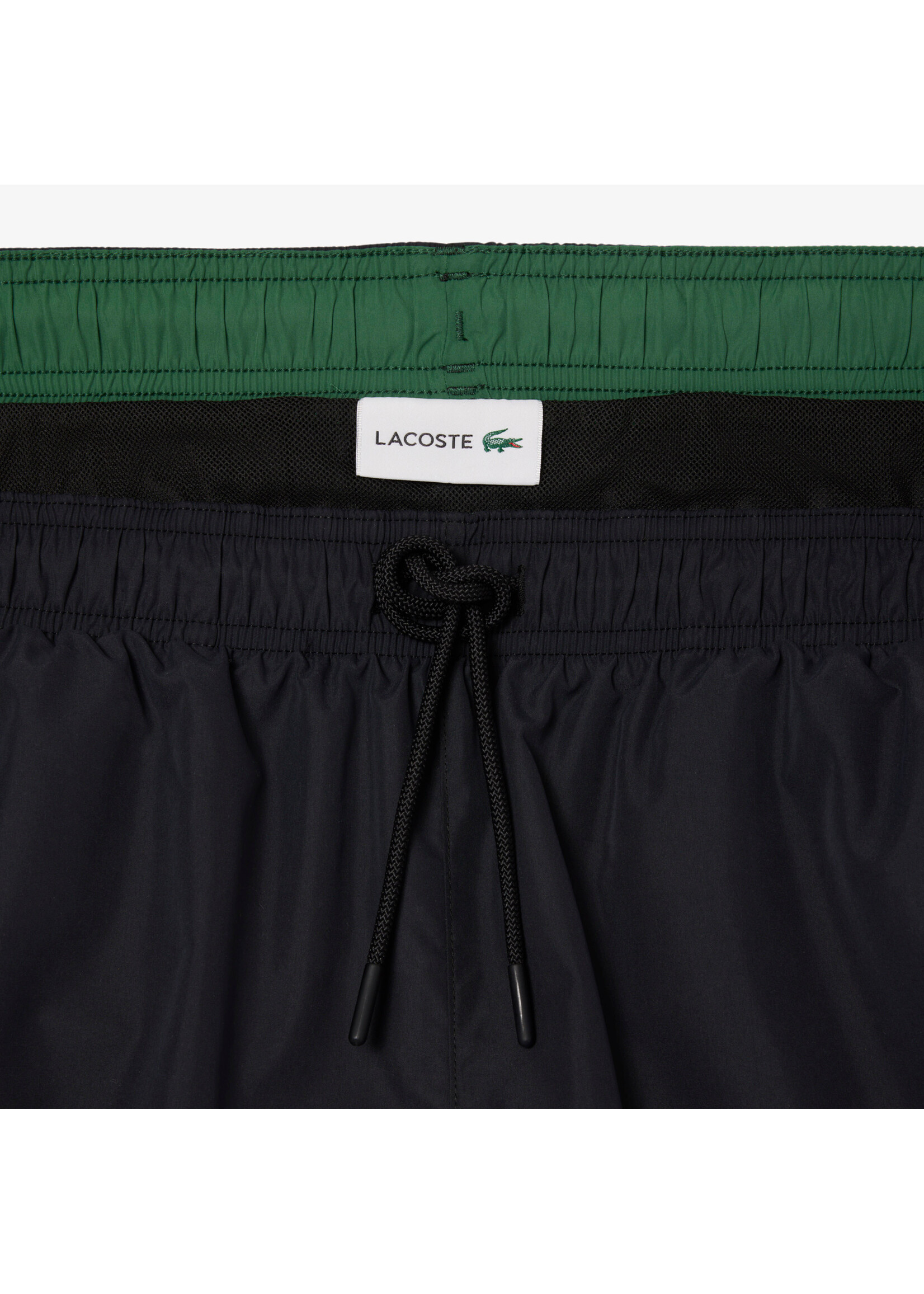 LACOSTE Short de bain mi-long uni pour homme - 4 couleurs disponibles