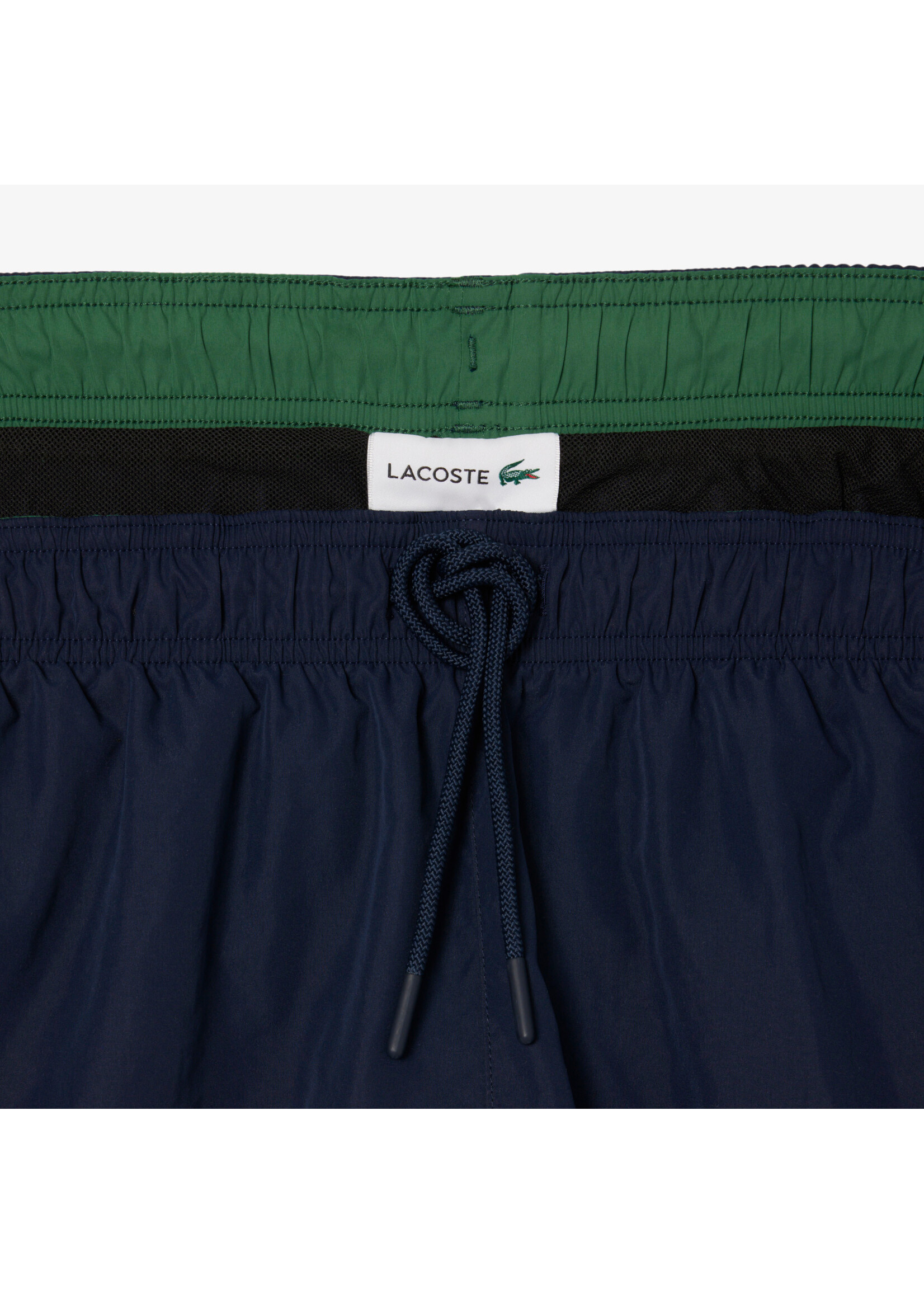 LACOSTE Short de bain mi-long uni pour homme - 4 couleurs disponibles