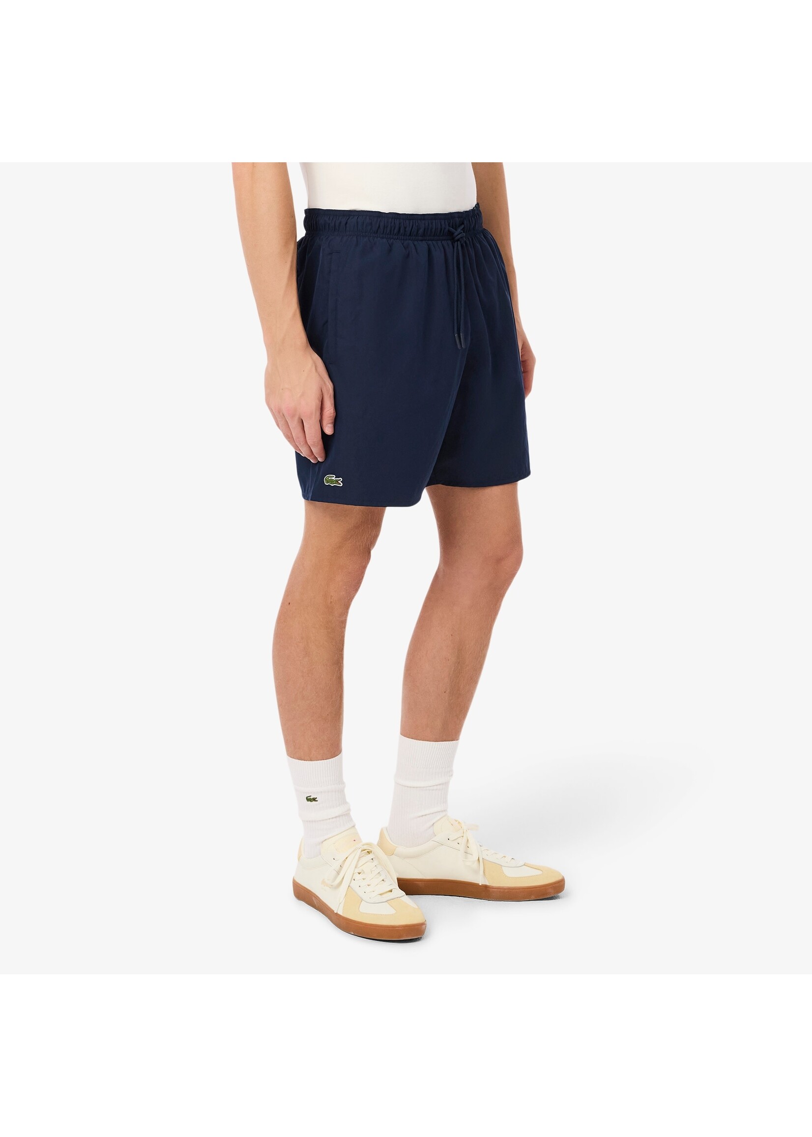 LACOSTE Short de bain mi-long uni pour homme - 4 couleurs disponibles