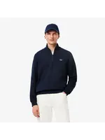 LACOSTE Sweatshirt col montant zippé molleton pour homme - 2 couleurs disponibles
