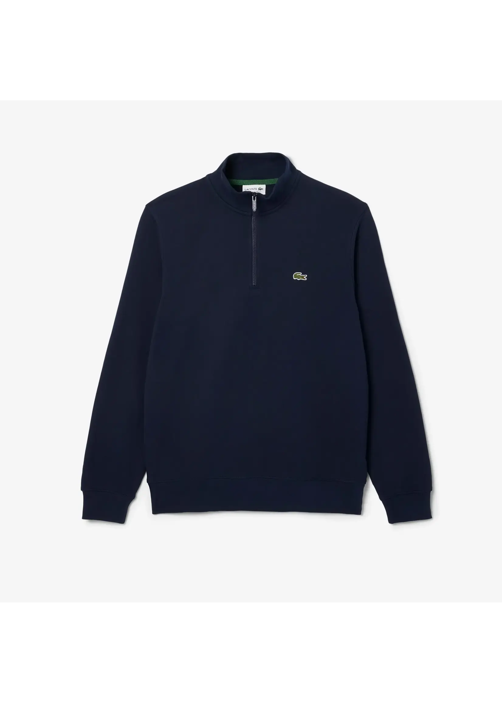LACOSTE Men's High-Neck Zip-Up Fleece Sweatshirt