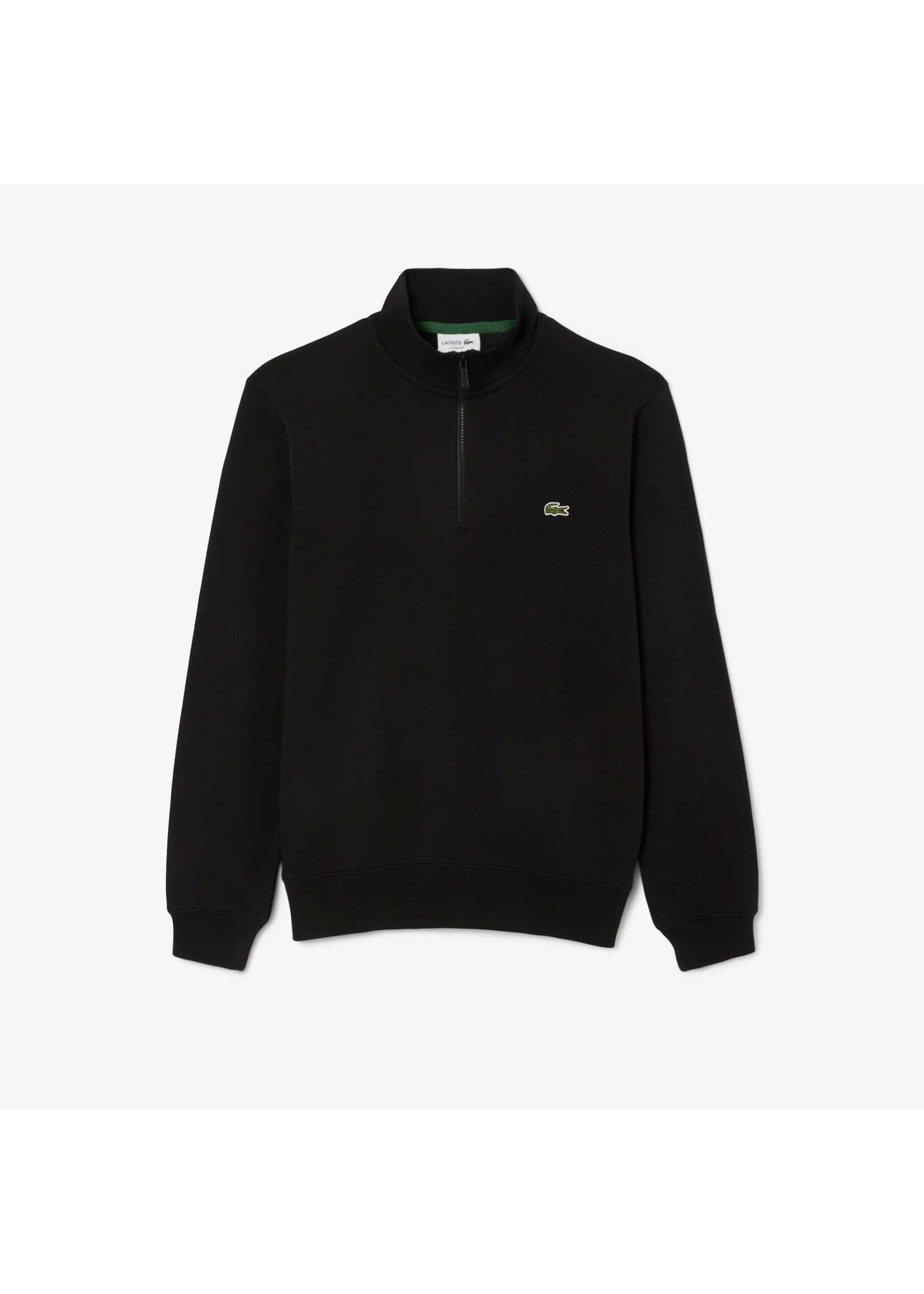 LACOSTE Sweatshirt col montant zippé molleton pour homme - 2 couleurs disponibles