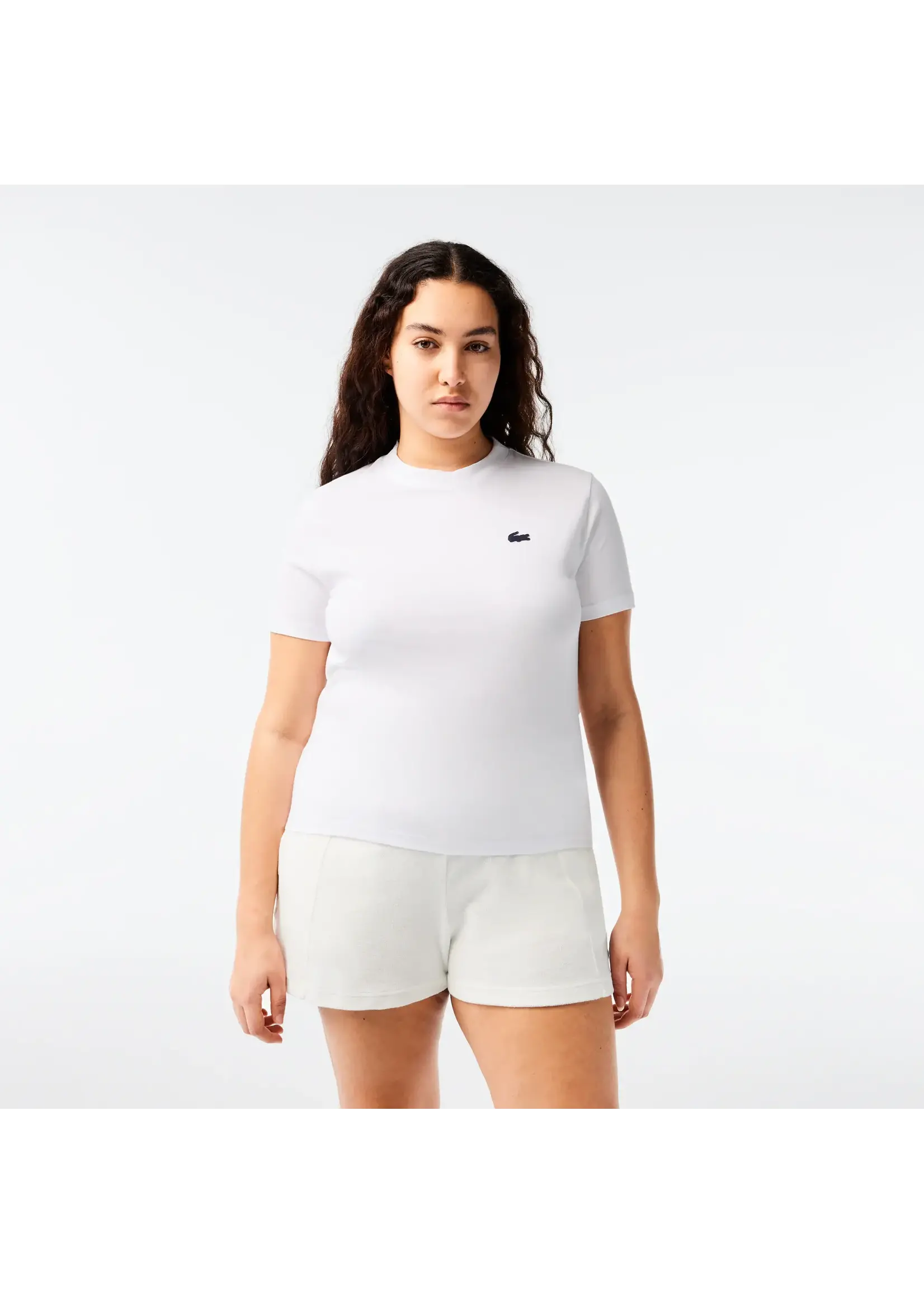 LACOSTE T-shirt Sport coton technique Ultra Dry pour femme-Blanc