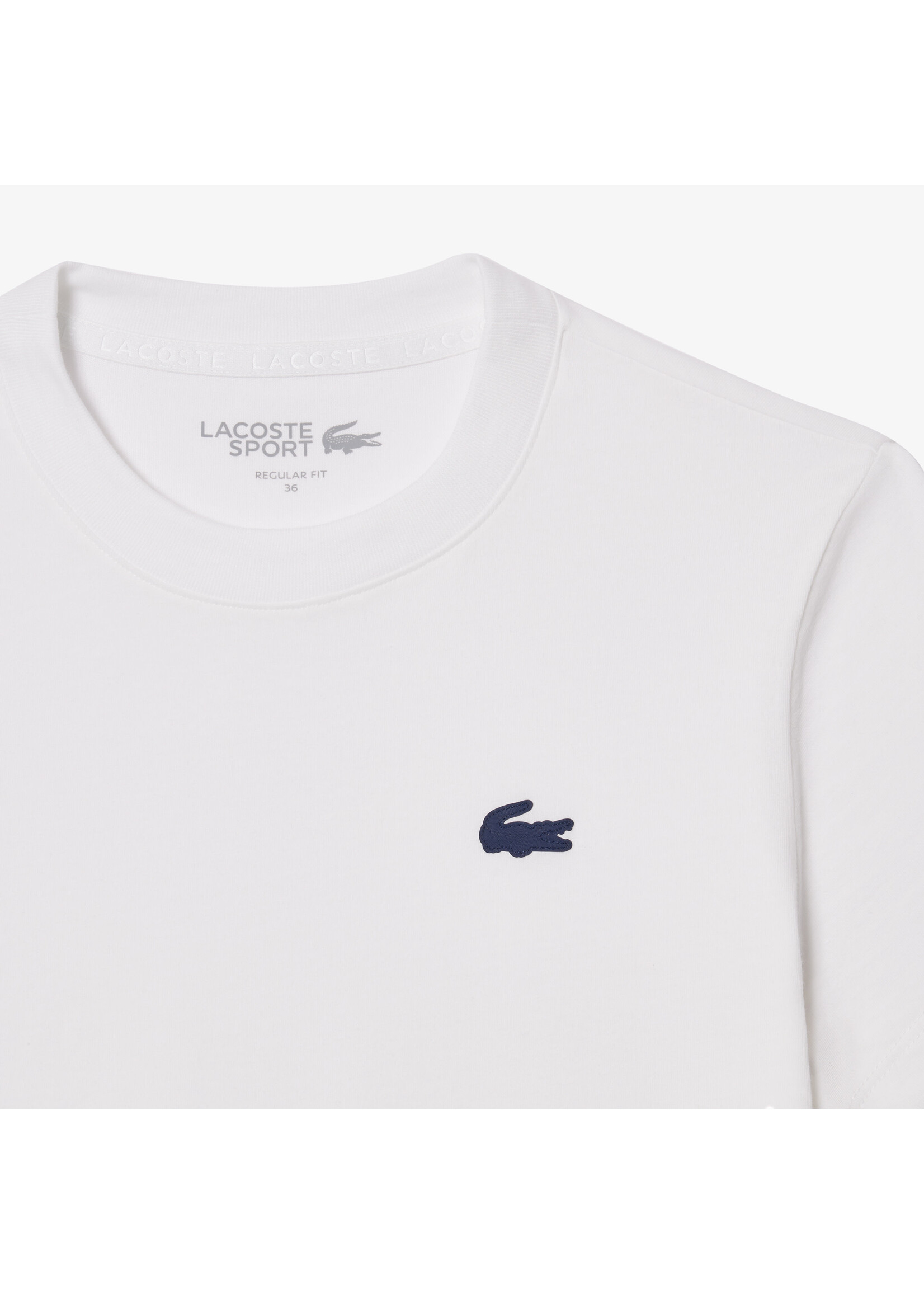 LACOSTE T-shirt Sport coton technique Ultra Dry pour femme-Blanc
