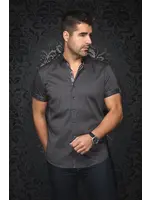 AU NOIR Chemise à manches courtes en coton extensible Faro - 6 couleurs disponibles