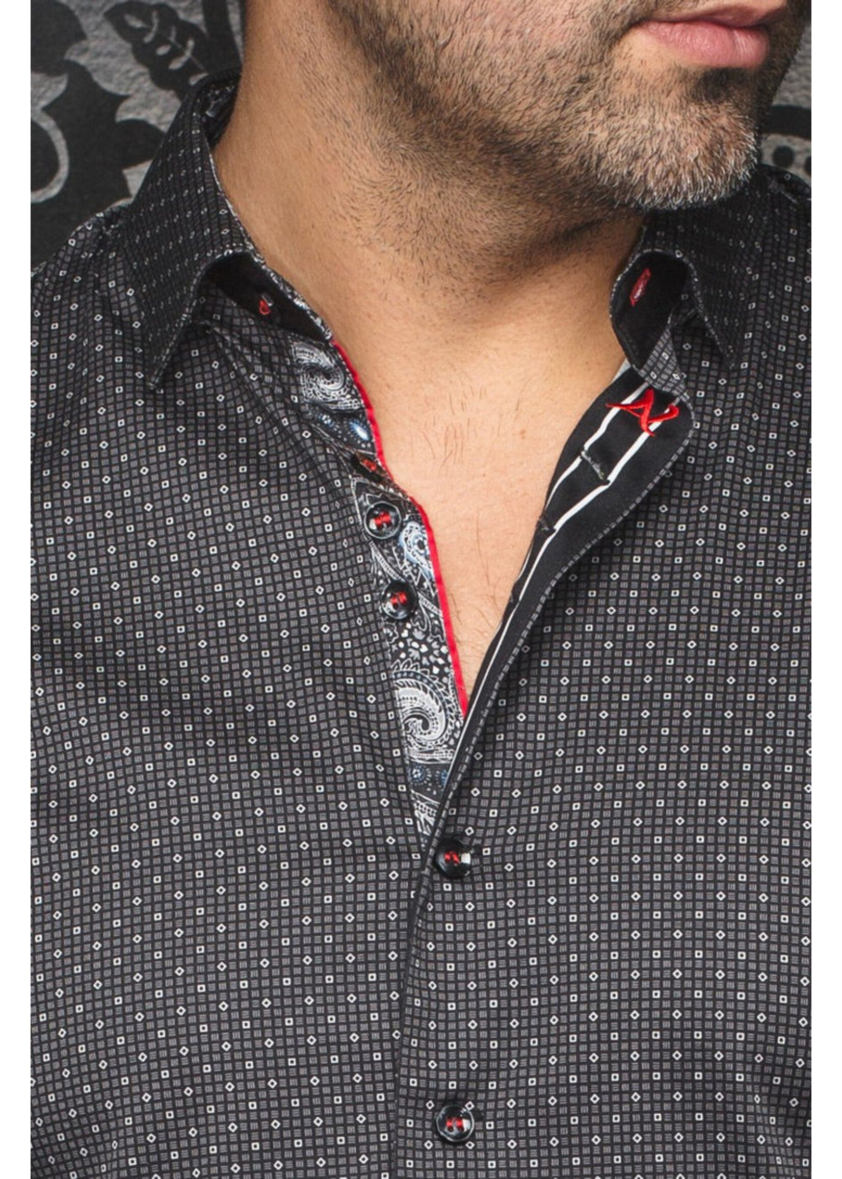 AU NOIR Chemise à manches courtes en coton extensible Faro - 6 couleurs disponibles