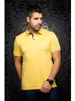 AU NOIR Chandail polo pour homme Eagle-Jaune Léger