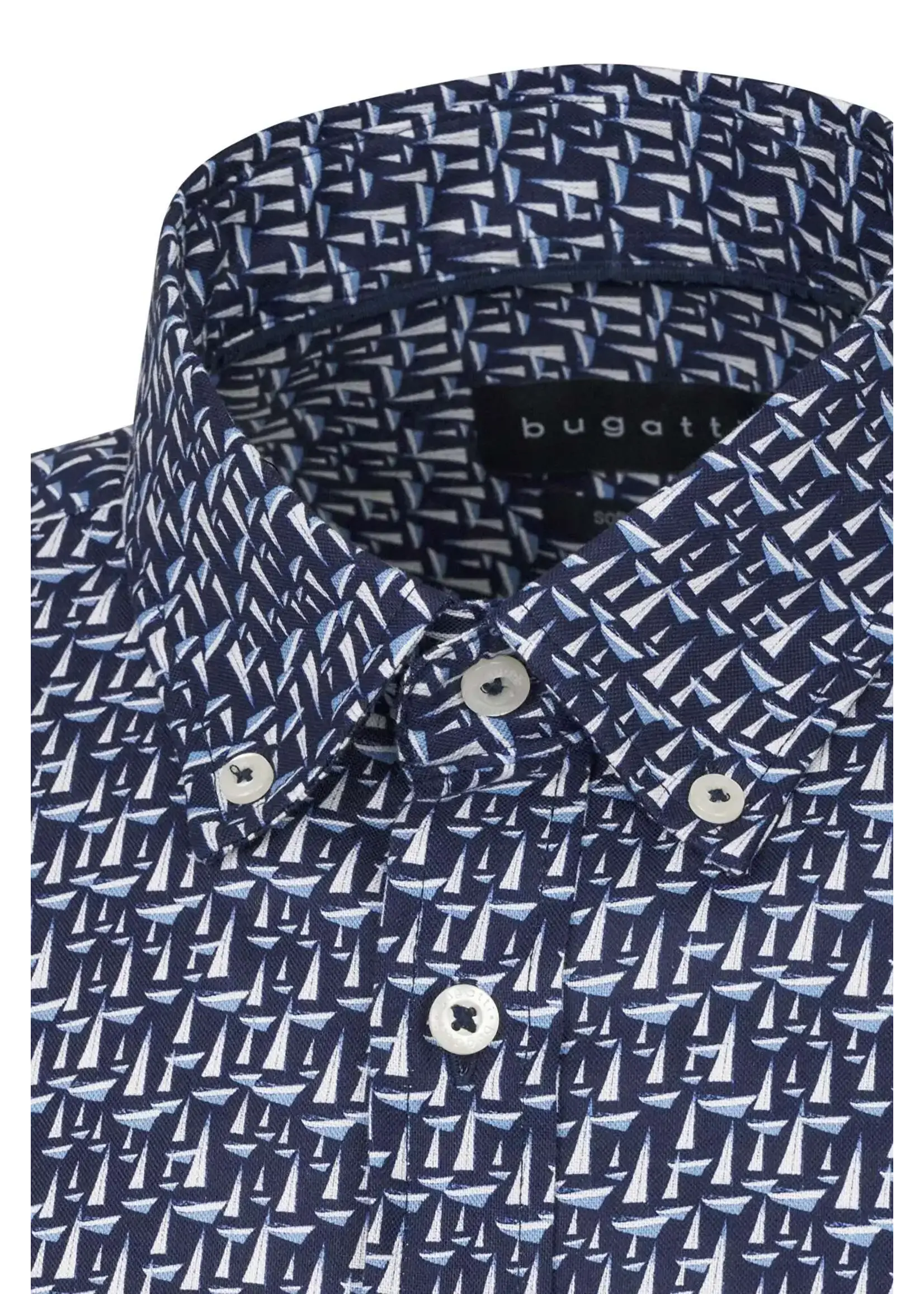 BUGATTI Chemise Bugatti imprimée voiles ML à boutons au col